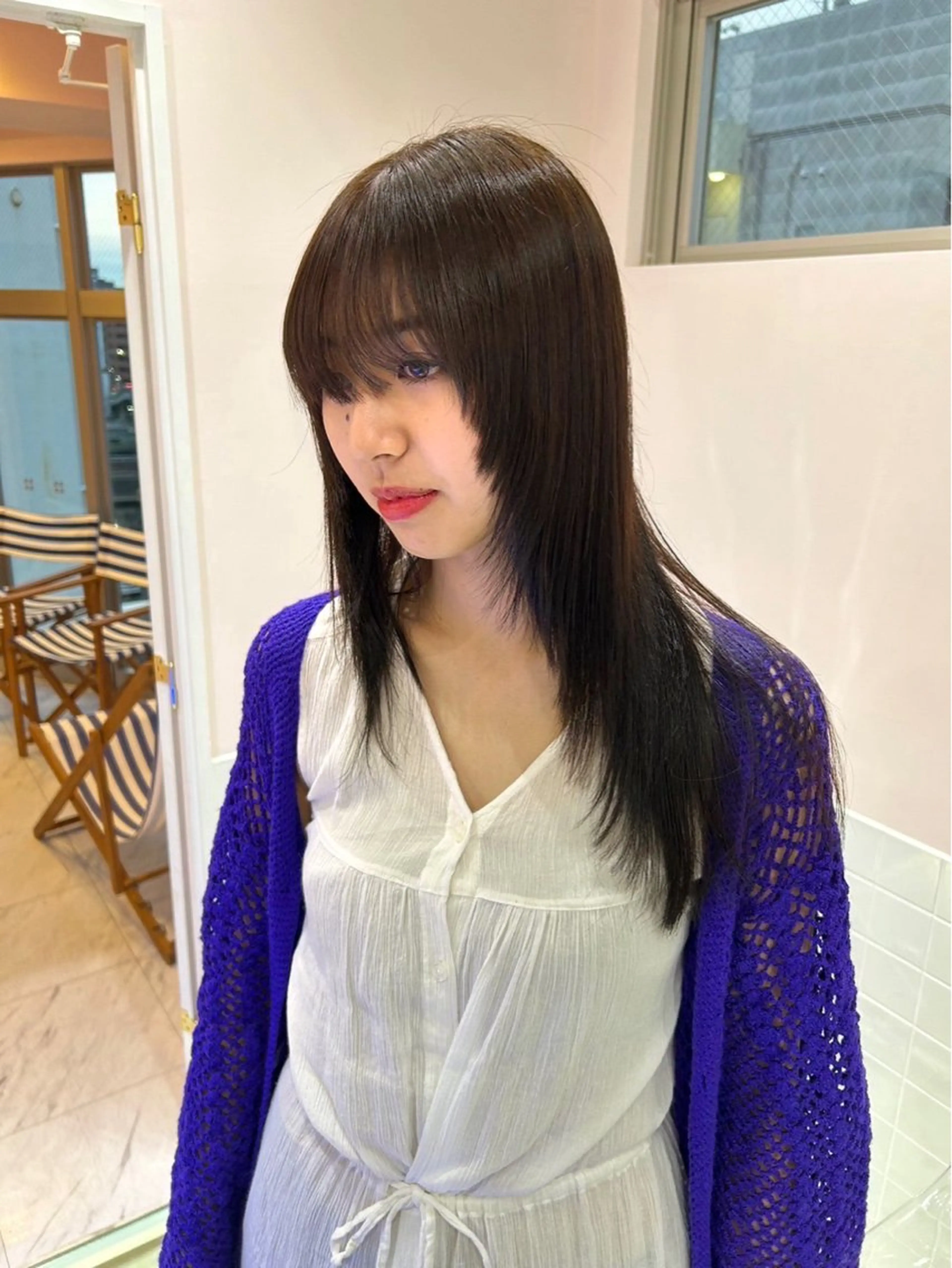 ロング カラー ヘアカラー トリートメント ブリーチ/ハイトーン 🌏💊RAINEのヘアスタイル