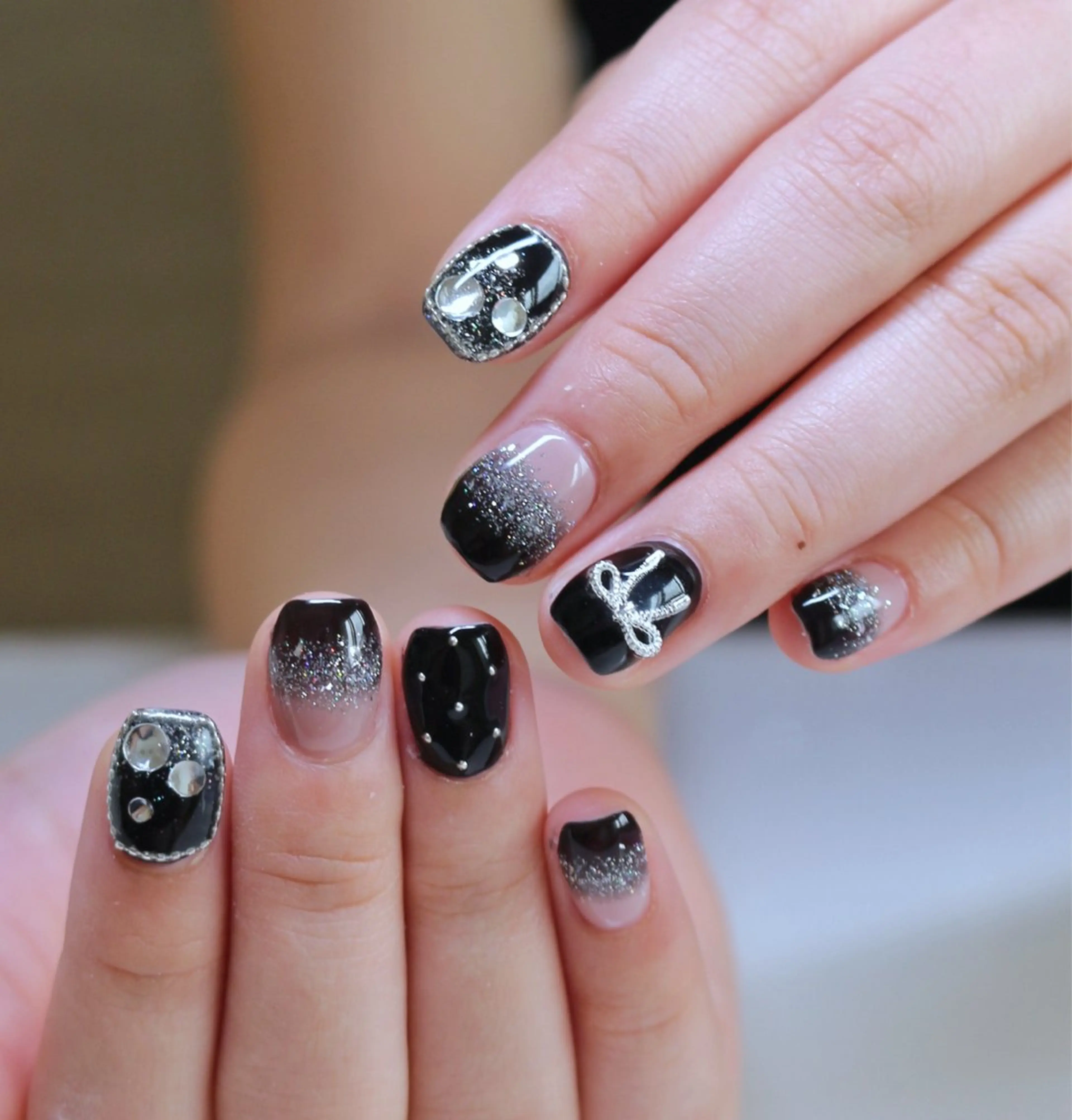 ネイル 韓国ネイル ワンホンネイル ハンドネイル Baku Nailsのネイルデザイン