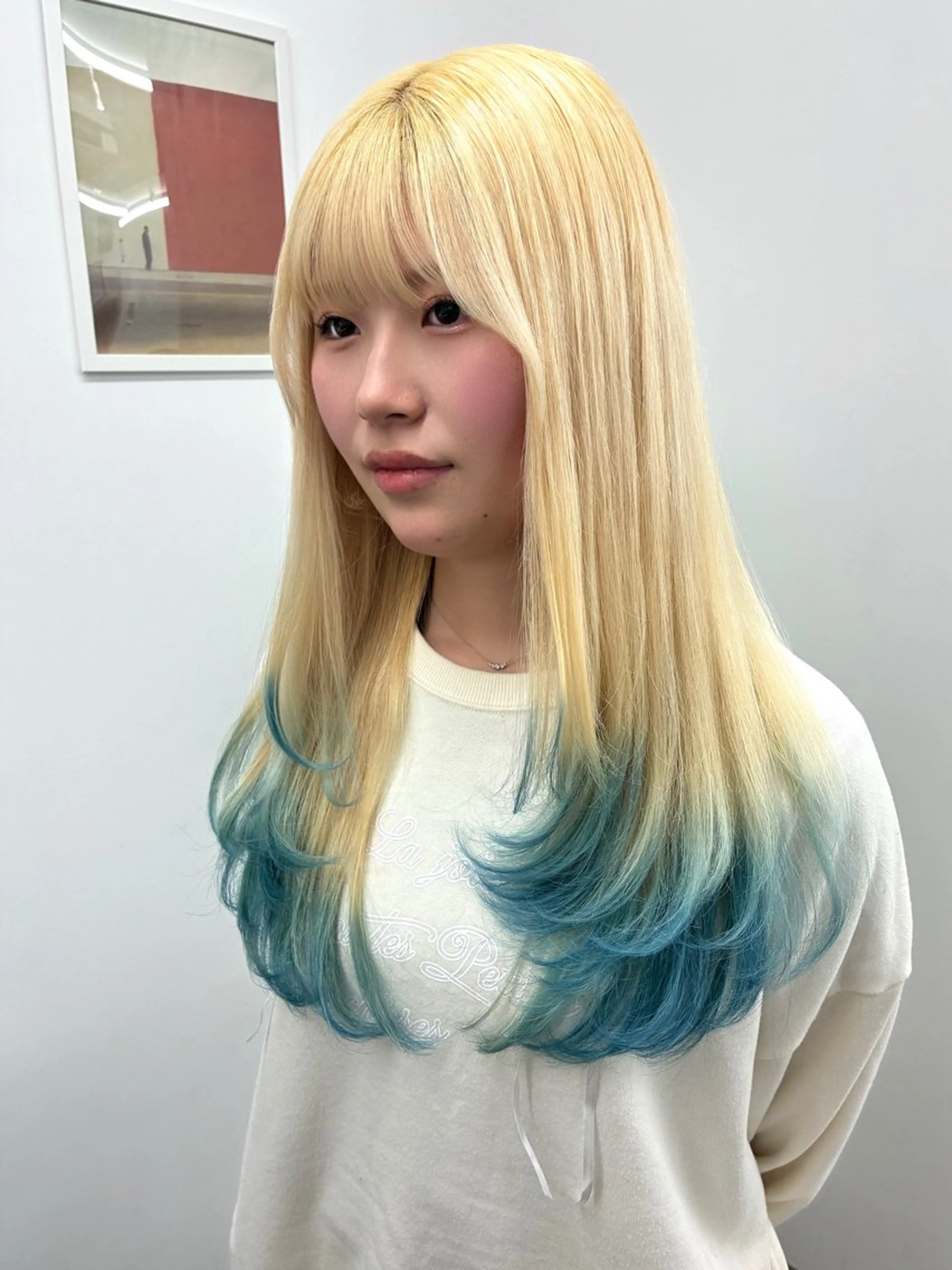 ロング ヘアカラー ENV船橋 櫻井ちののヘアスタイル
