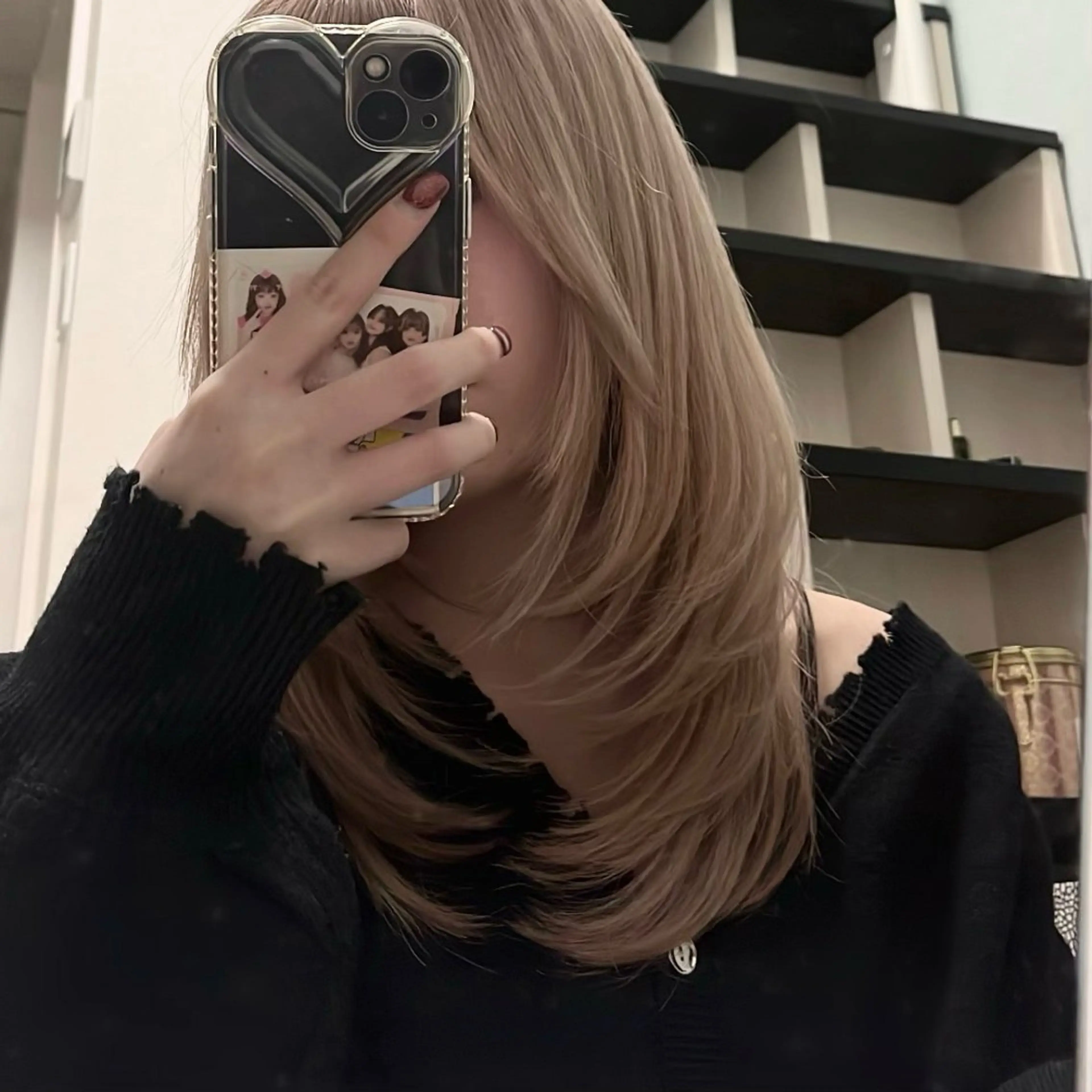 セミロング 似合わせ 垢抜け🌟 AKINOのヘアスタイル