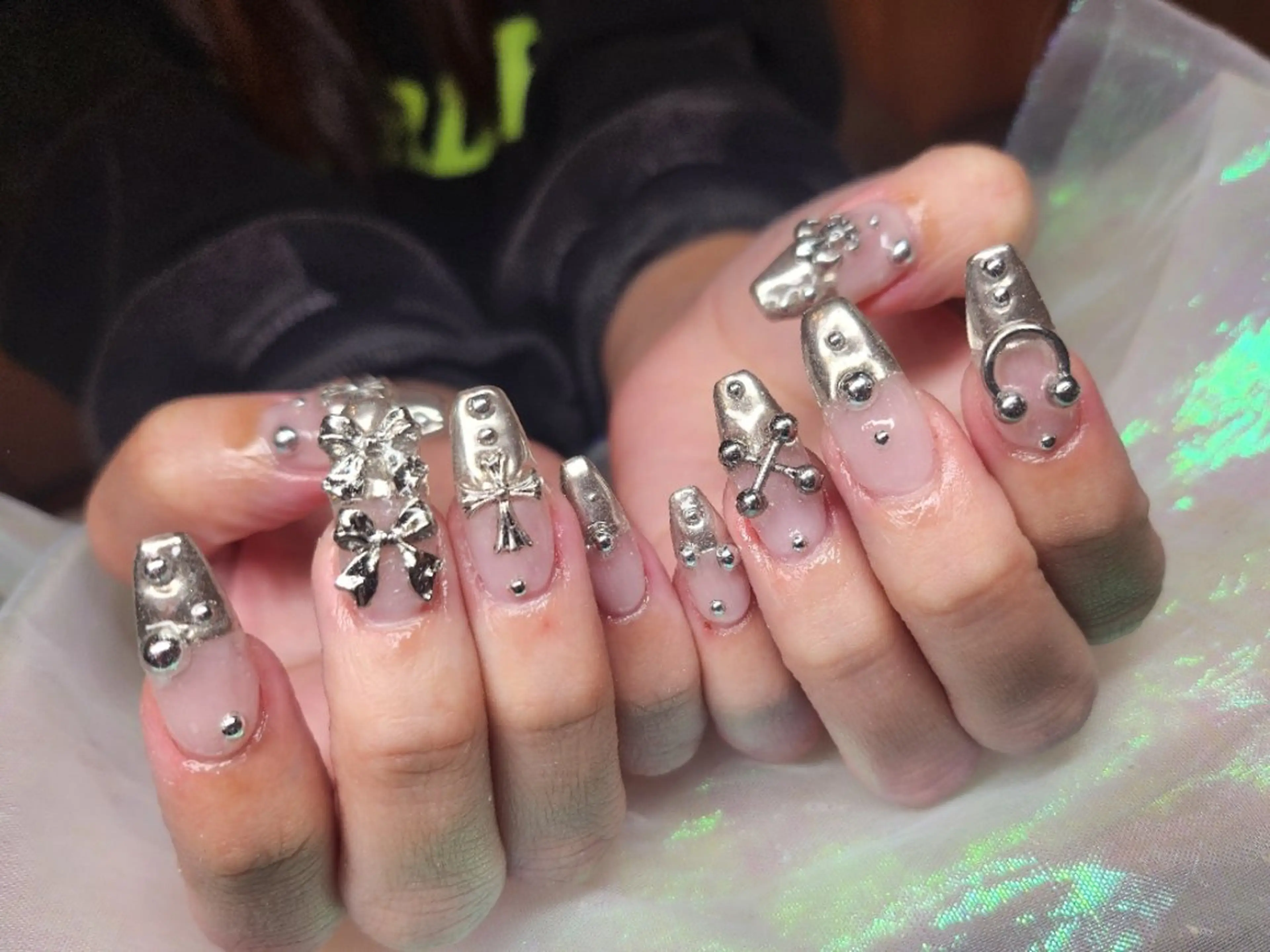 ネイル アートネイル ハンドネイル 💜bora .のネイルデザイン