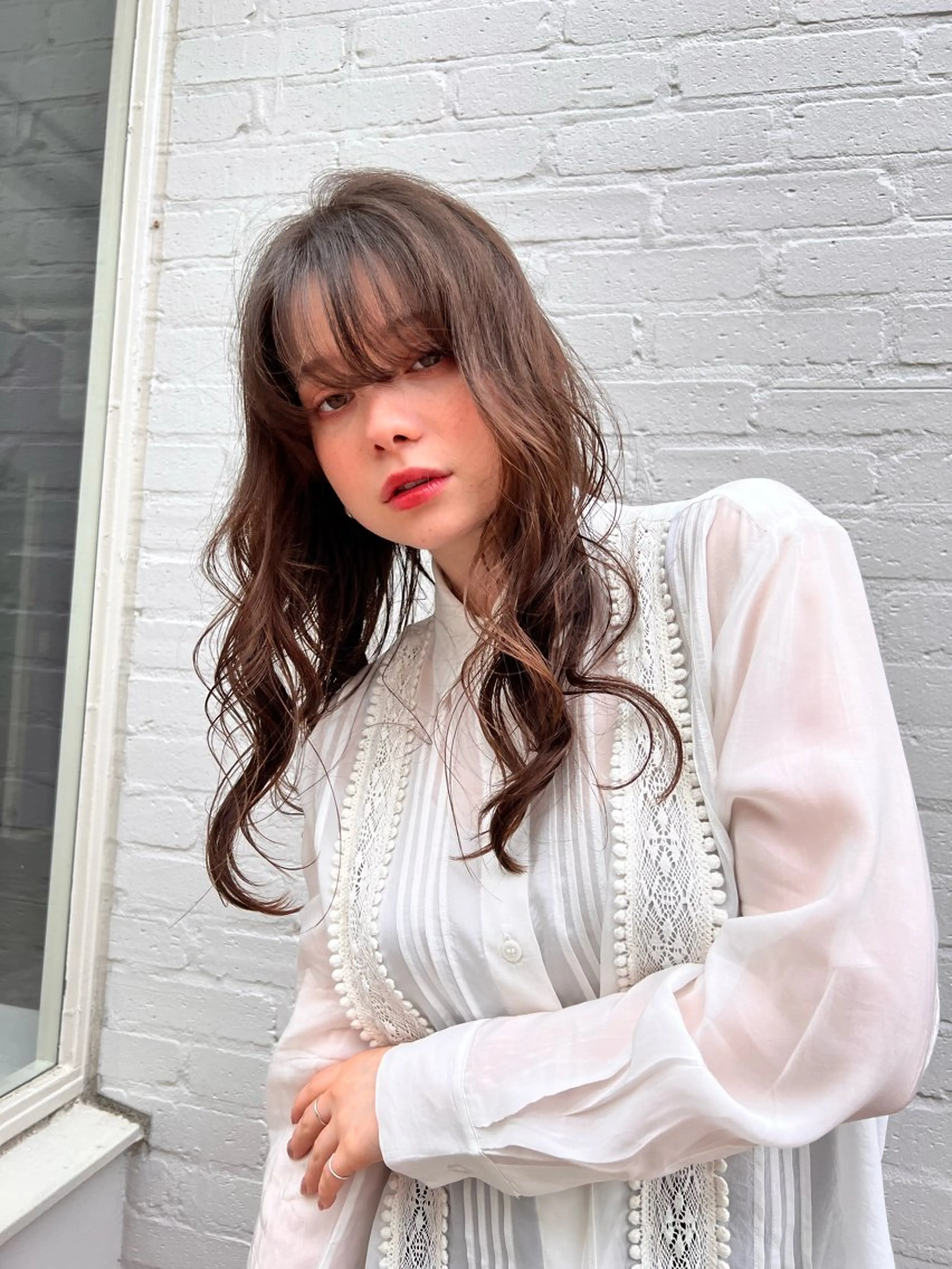 ミディアム カット ヘアカラー トリートメント happy  man 🌸血色カラー🌸のヘアスタイル