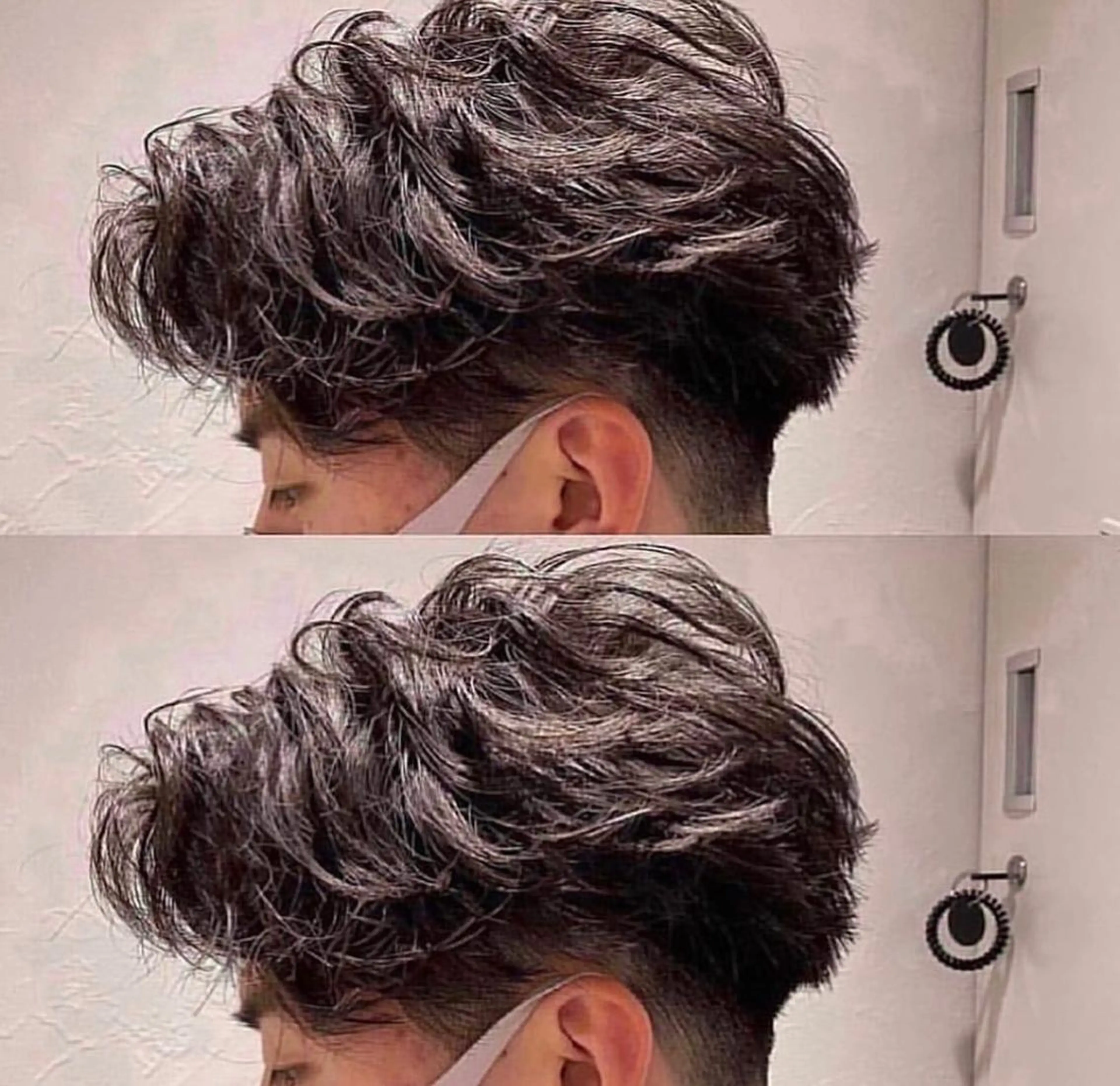 ショート メンズ 透明感ラベンダー💗 SHOのヘアスタイル