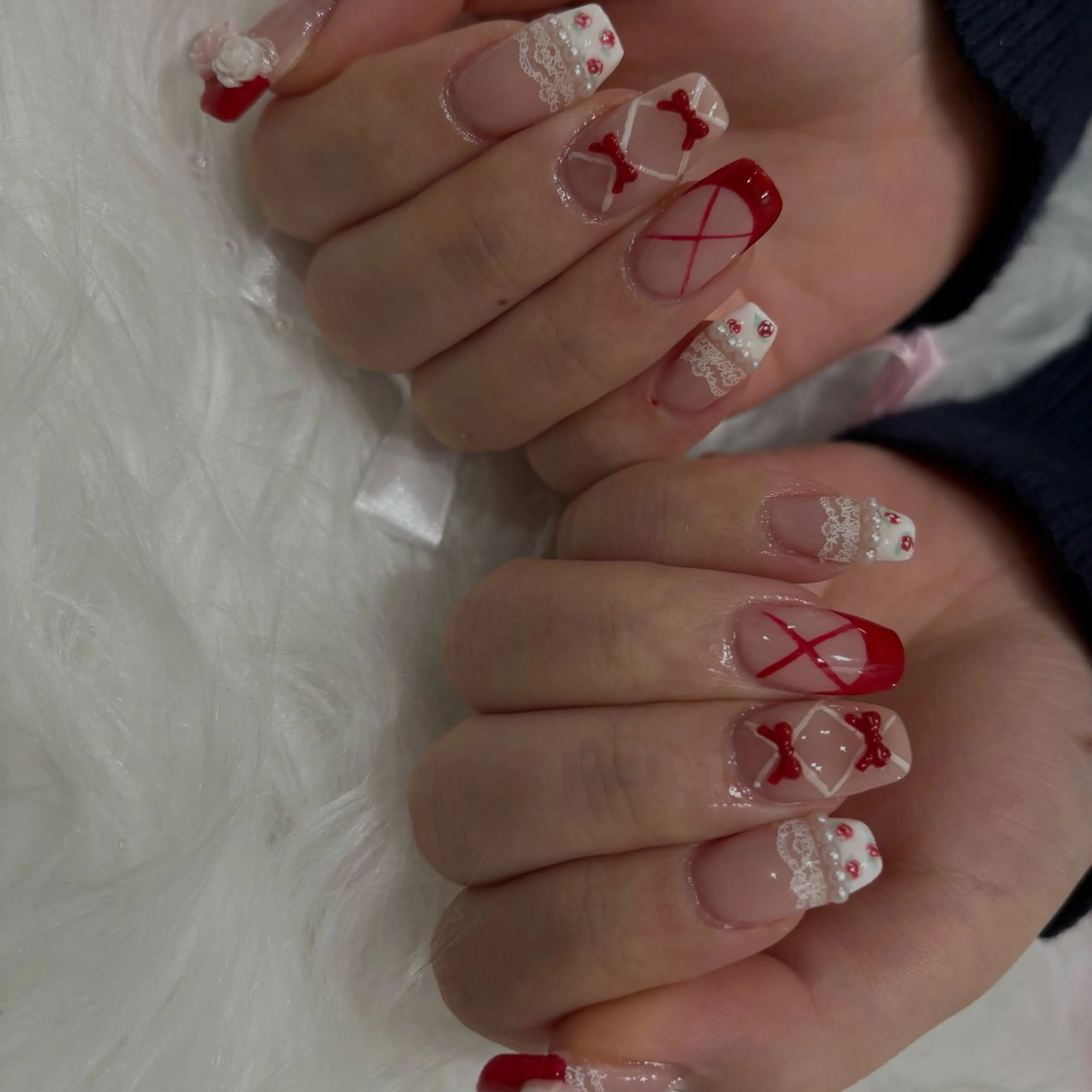 ネイル アートネイル 長さ出し フットネイル ハート キラキラネイル Vante梅田店所属・vante_aimi .パラジェル取扱店のネイルデザイン