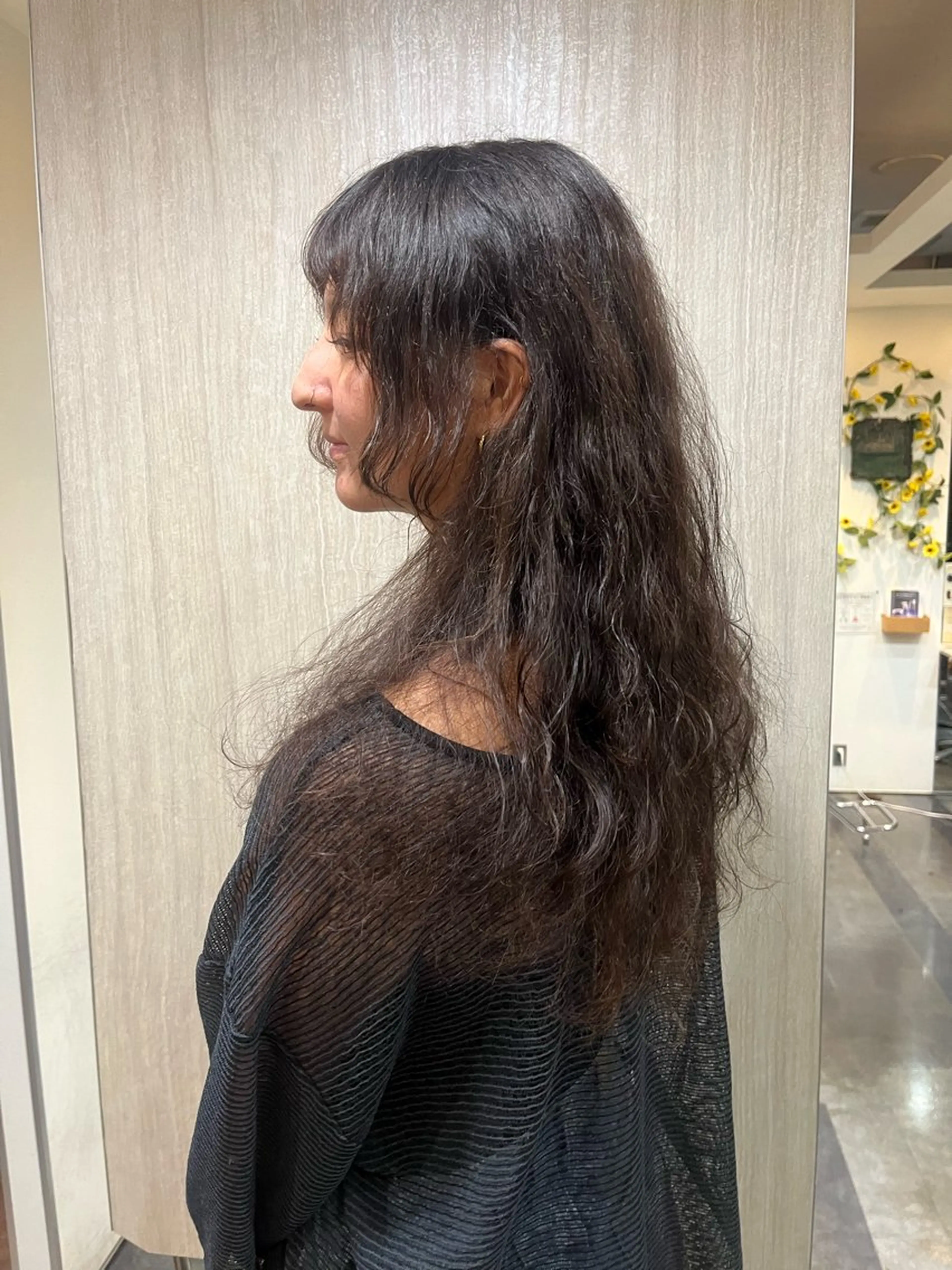 ロング 顔周りカット 姫カット ウルフカット good nine所属・YUUMI /心斎橋美容室のヘアスタイル