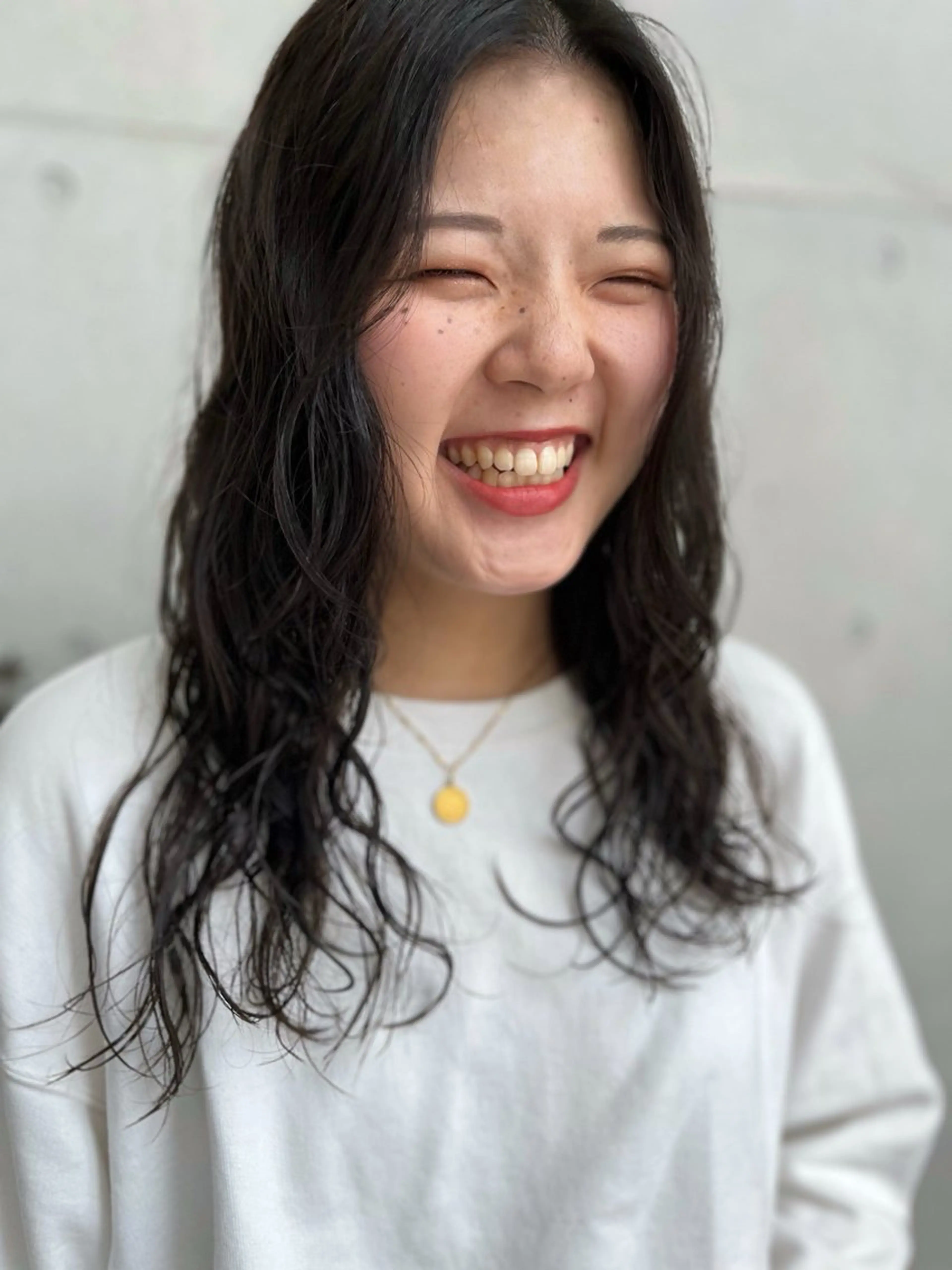 【ミニモ限定】地毛風カラー🍫🫒🧸+似合わせカット+Aujuaクイックトリートメント(胸下からロング料金+1100)の写真