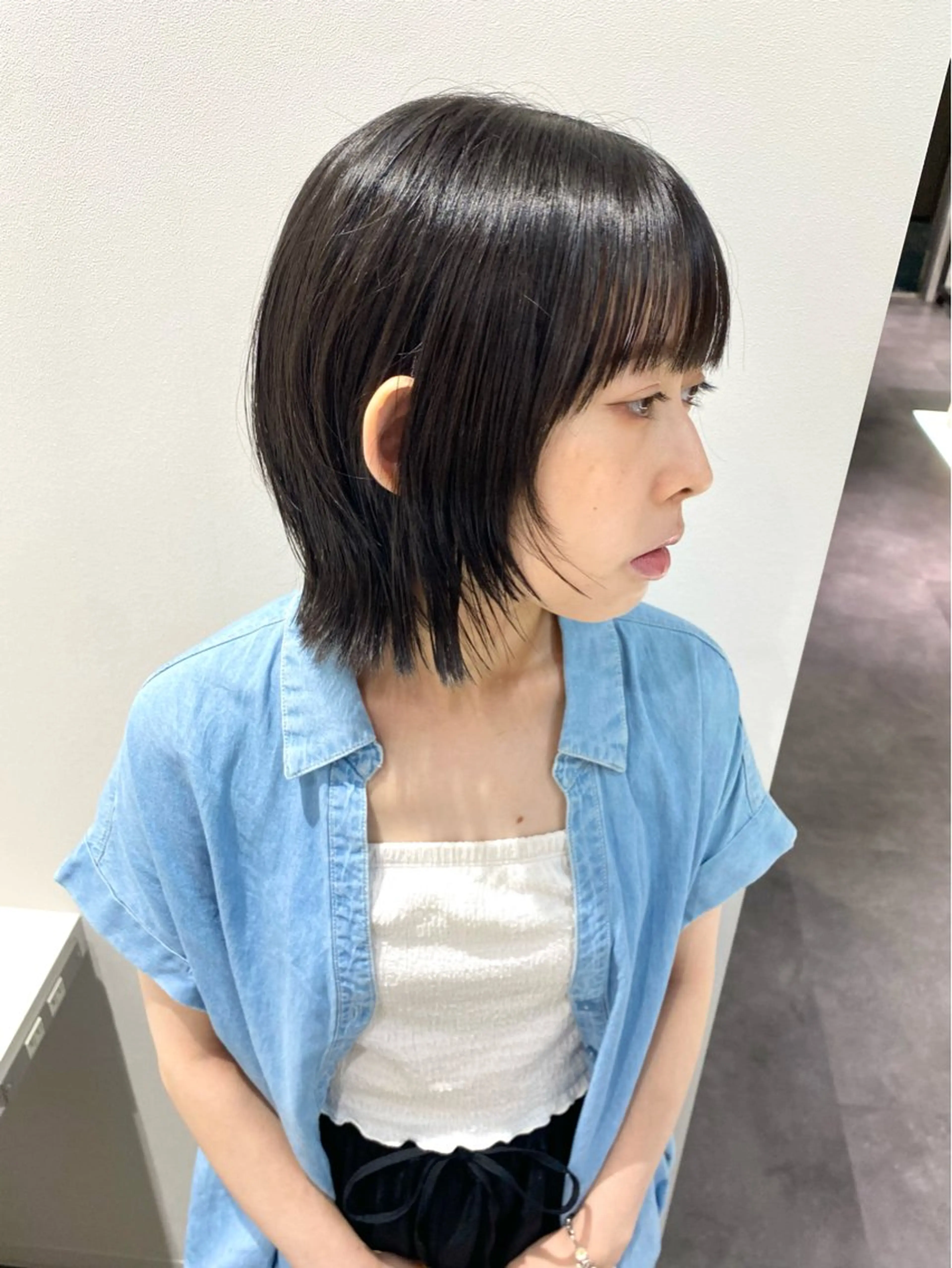 ショート ボブ カット トリートメント 髪質改善水素TR× レイヤーカット/熊澤のヘアスタイル