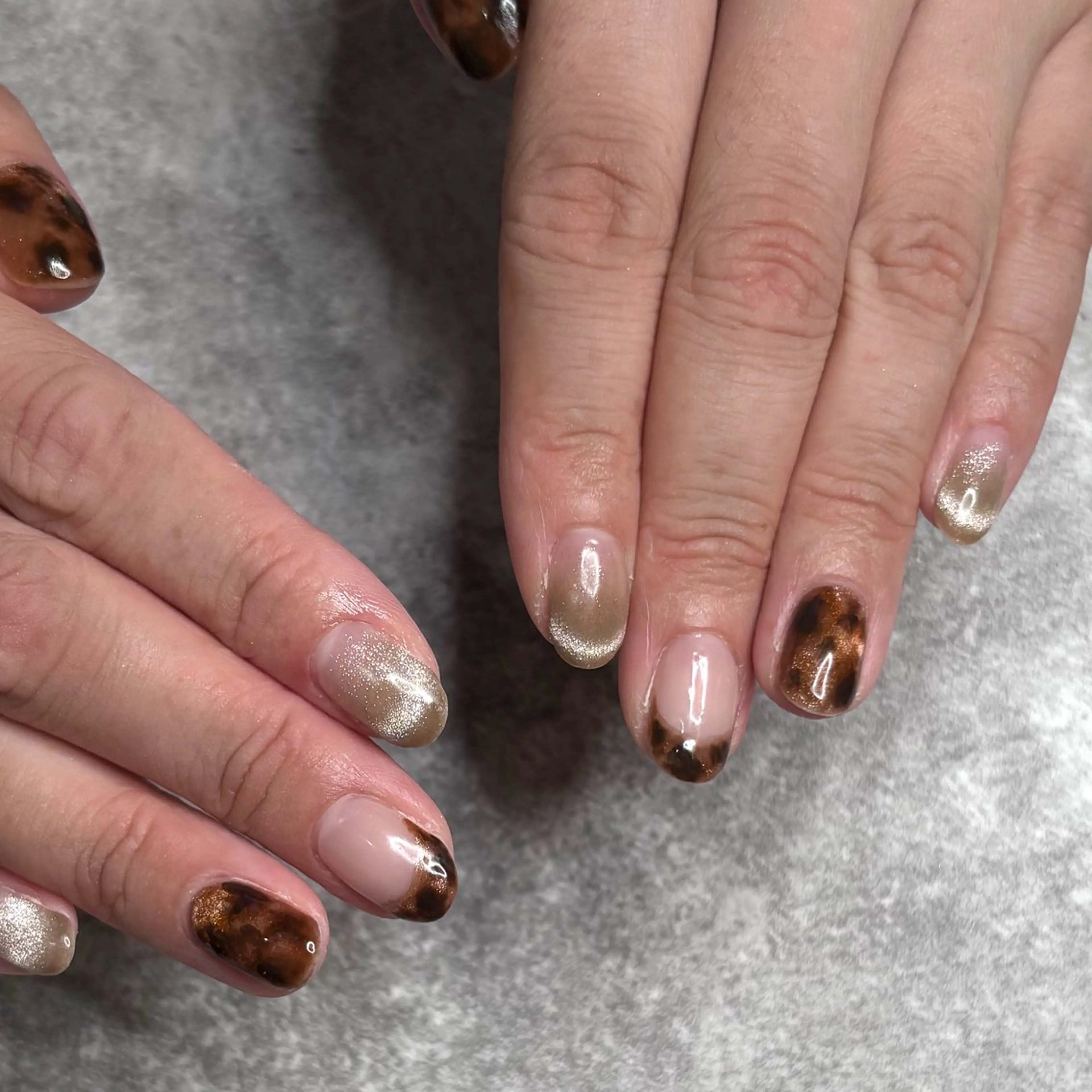 ネイル べっ甲ネイル ハンドネイル mood mitsukiのネイルデザイン