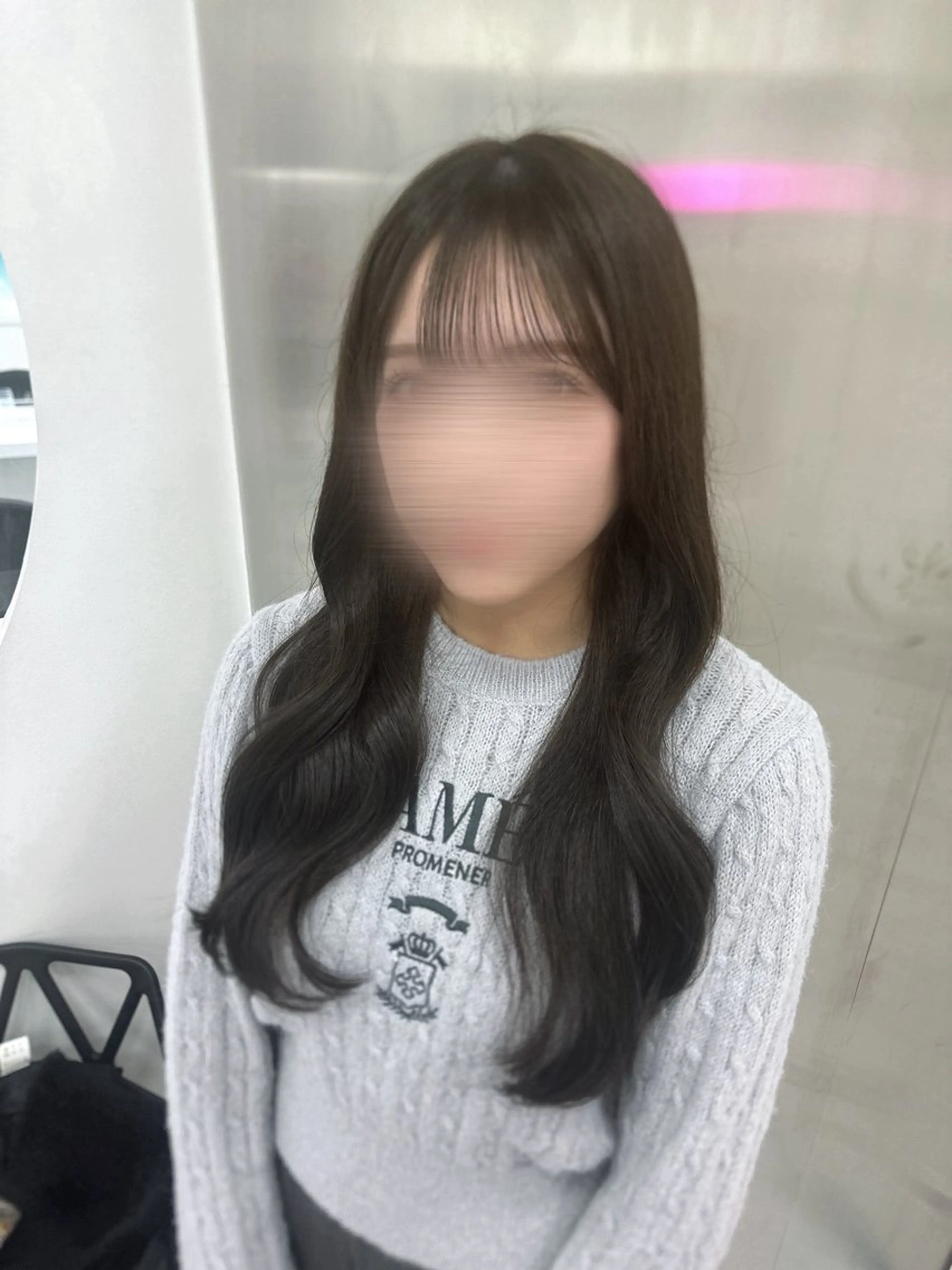 ロング カラー パーマ ヘアアレンジ メンズ キッズ ♥️韓国ヘア レイヤー♥️ゆりのヘアスタイル