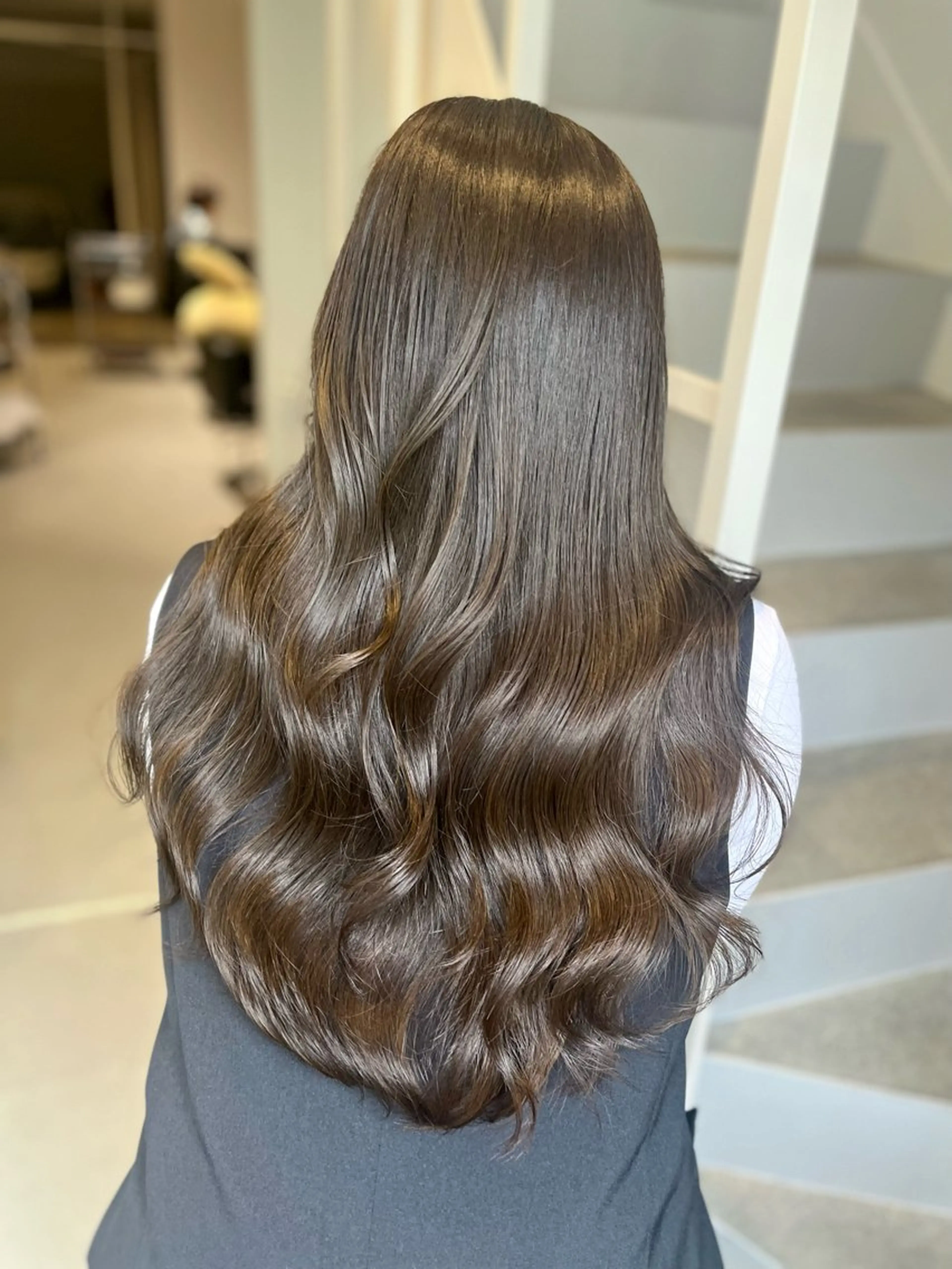 ロング カラー Sugar【シュガー】所属・ブリーチなしWカラー /レイヤーカット大阪のヘアスタイル