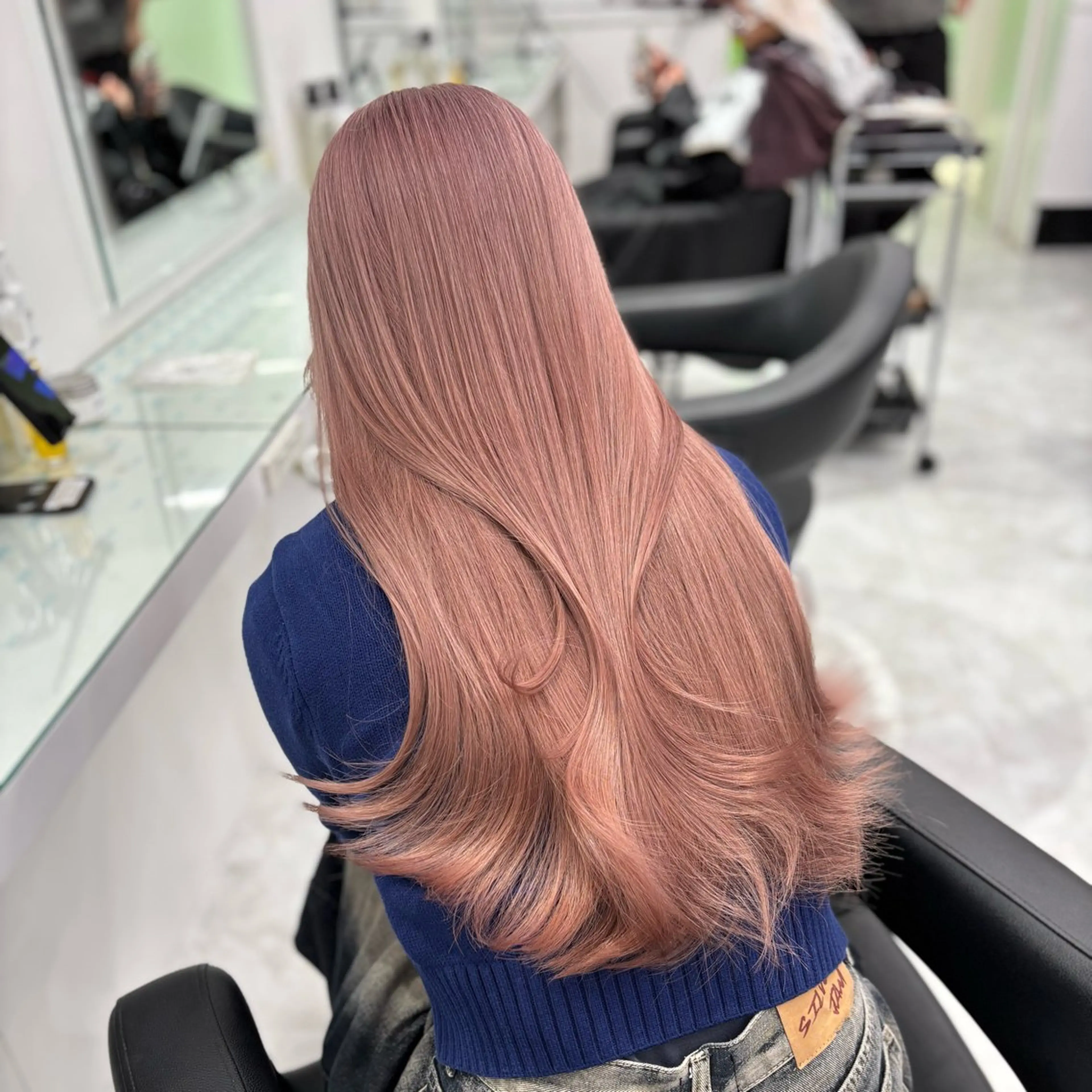 セミロング カラー パーマ ヘアアレンジ メンズ ヘアカラー ♡ 𝐑𝐈𝐎♡のヘアスタイル