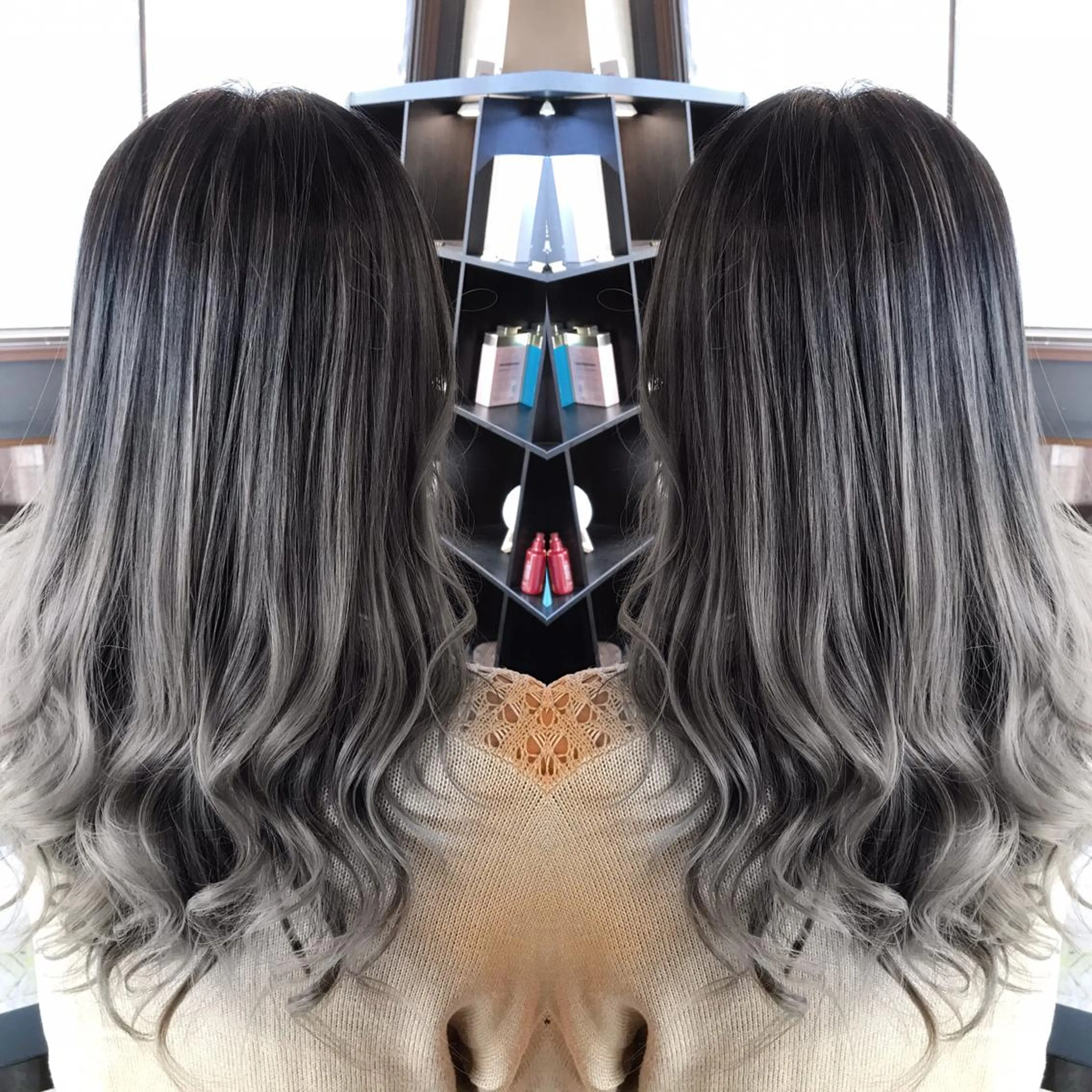 ミディアム カラー KIRA スズキ タクヤ／店長のヘアスタイル