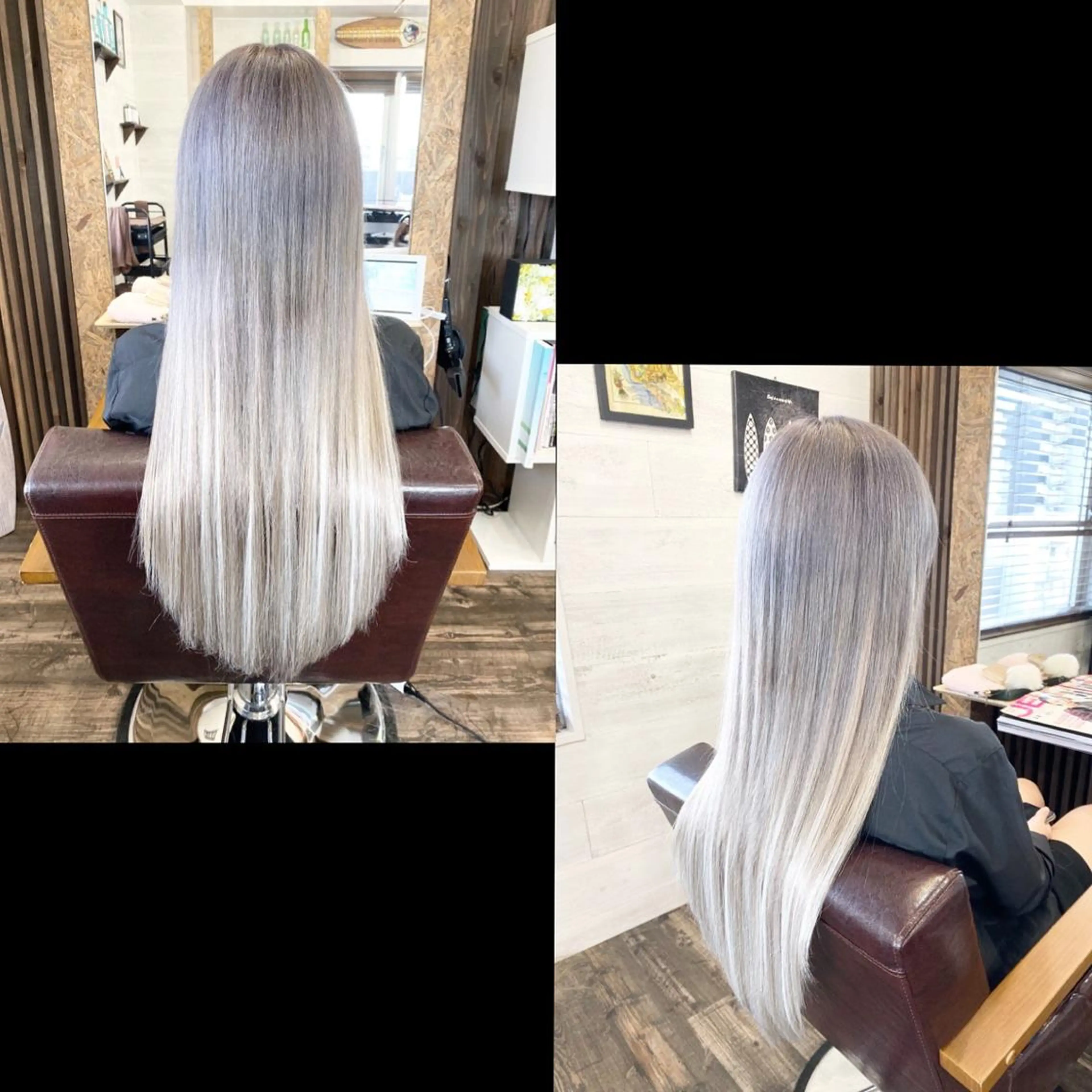 ロング カラー ✯カラー&編み込み エクステ✯池田智博✯のヘアスタイル