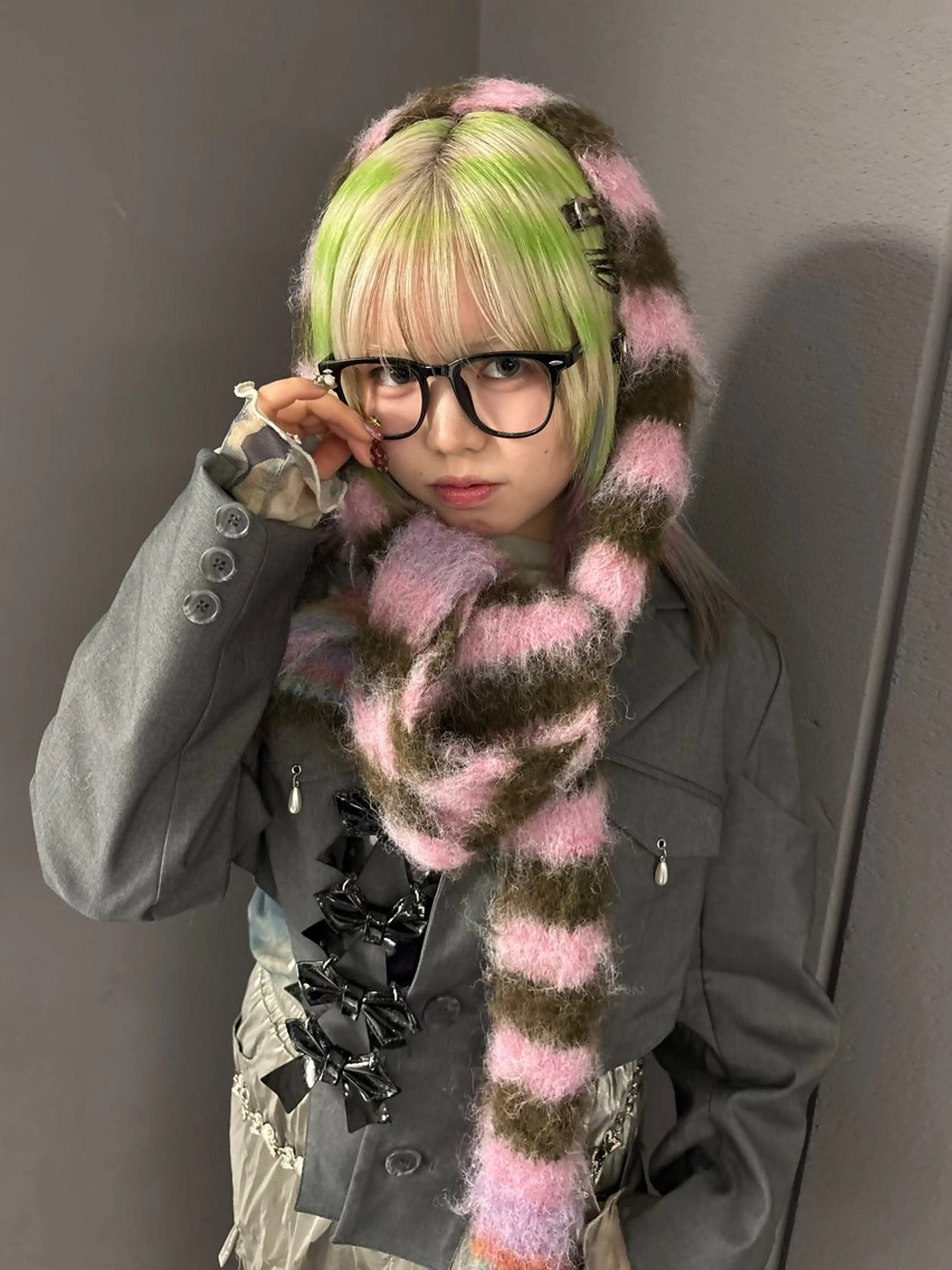 ミディアム カラー デザインカラー ヘアカラー 名古屋／デザイン／ ブリーチ/松井亮磨のヘアスタイル