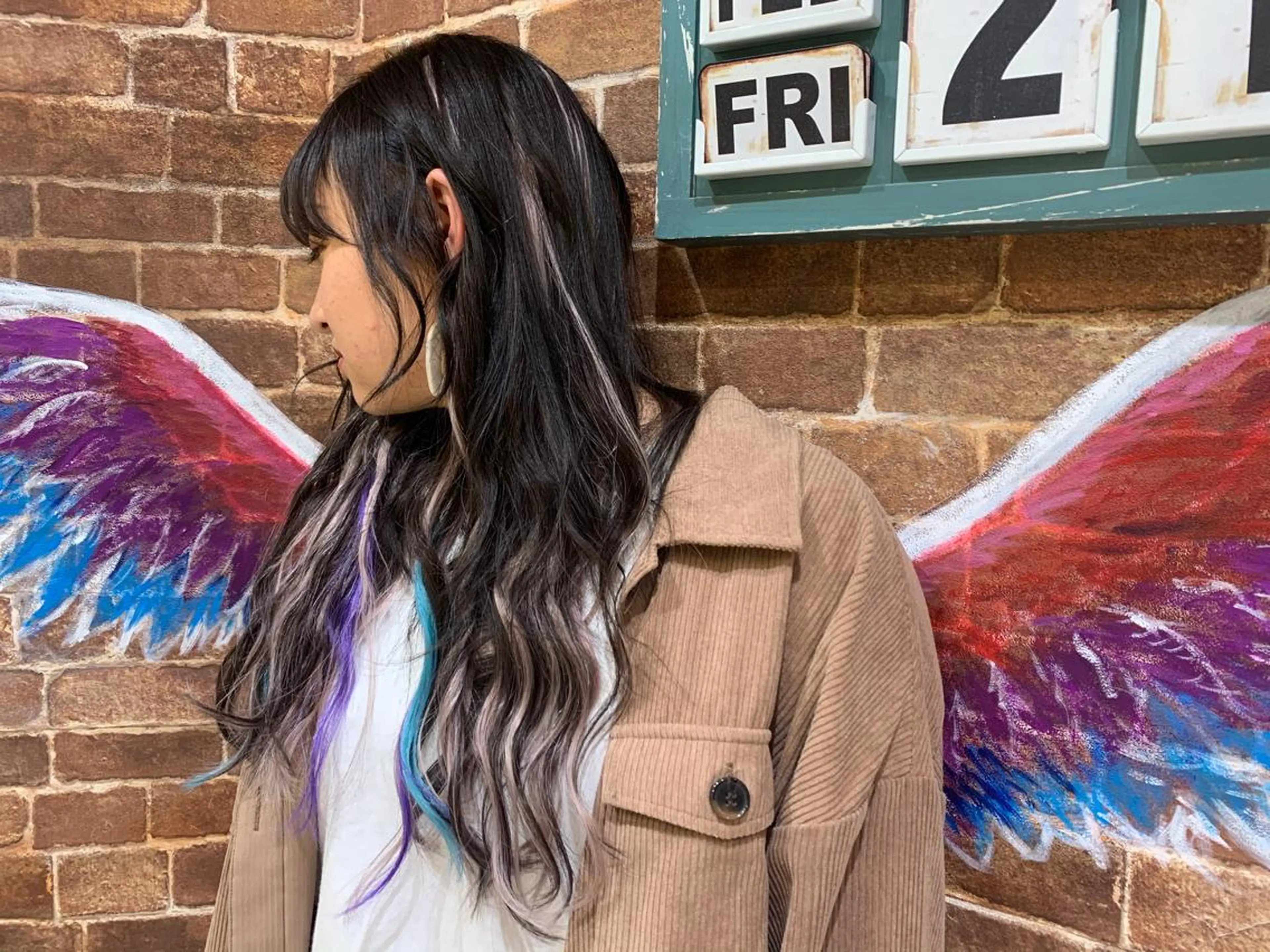 ロング シールエクステ エクステ ハイライト ロング 髪質改善/縮毛矯正 ツヤ髪🩷さつきのヘアスタイル