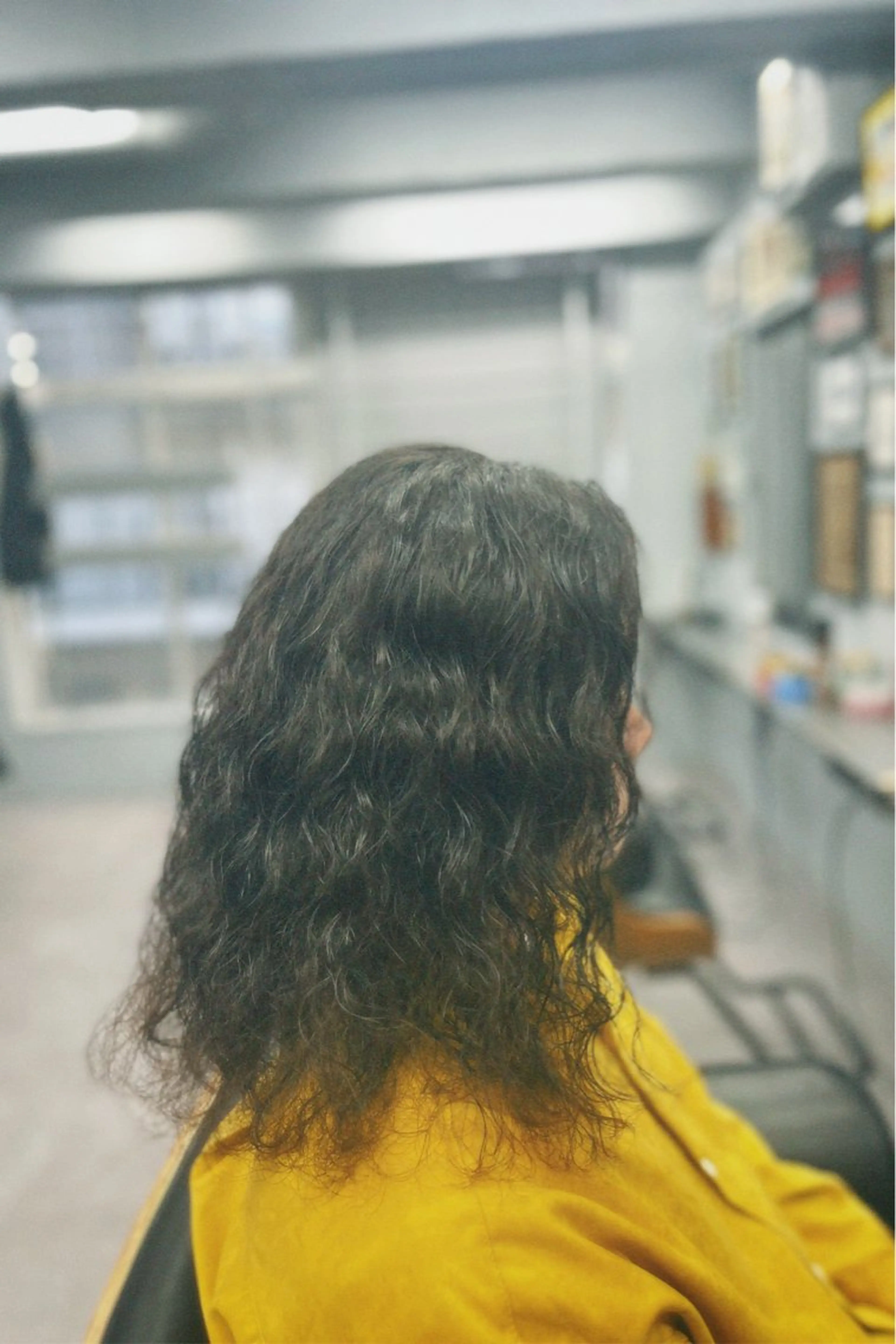 ロング パーマ メンズ センターパート フェードカット マッシュ メンズパーマ メンズツイストパーマ icon Blue所属・池袋メンズパーマ フェード純平のヘアスタイル