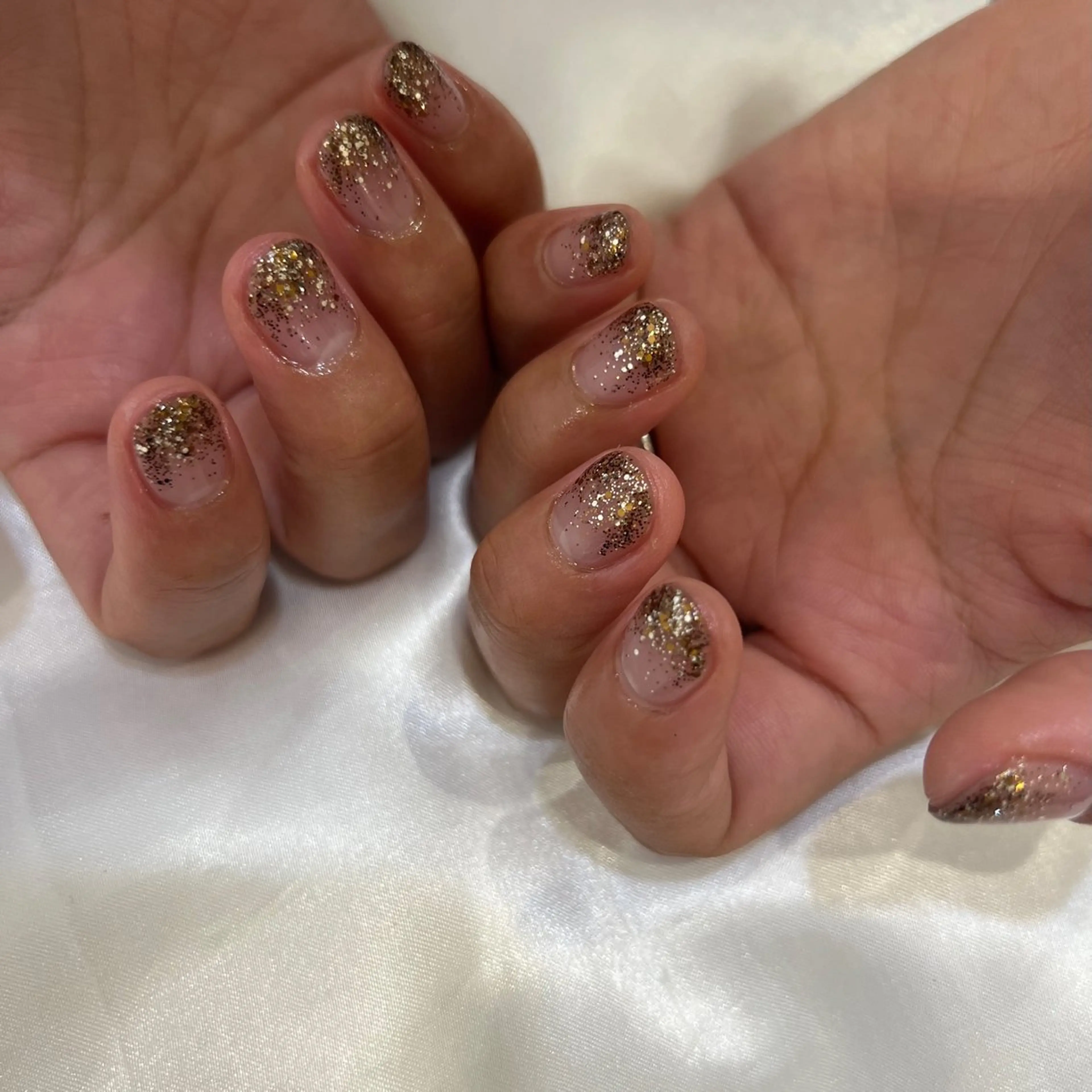 ラメグラデーションの写真