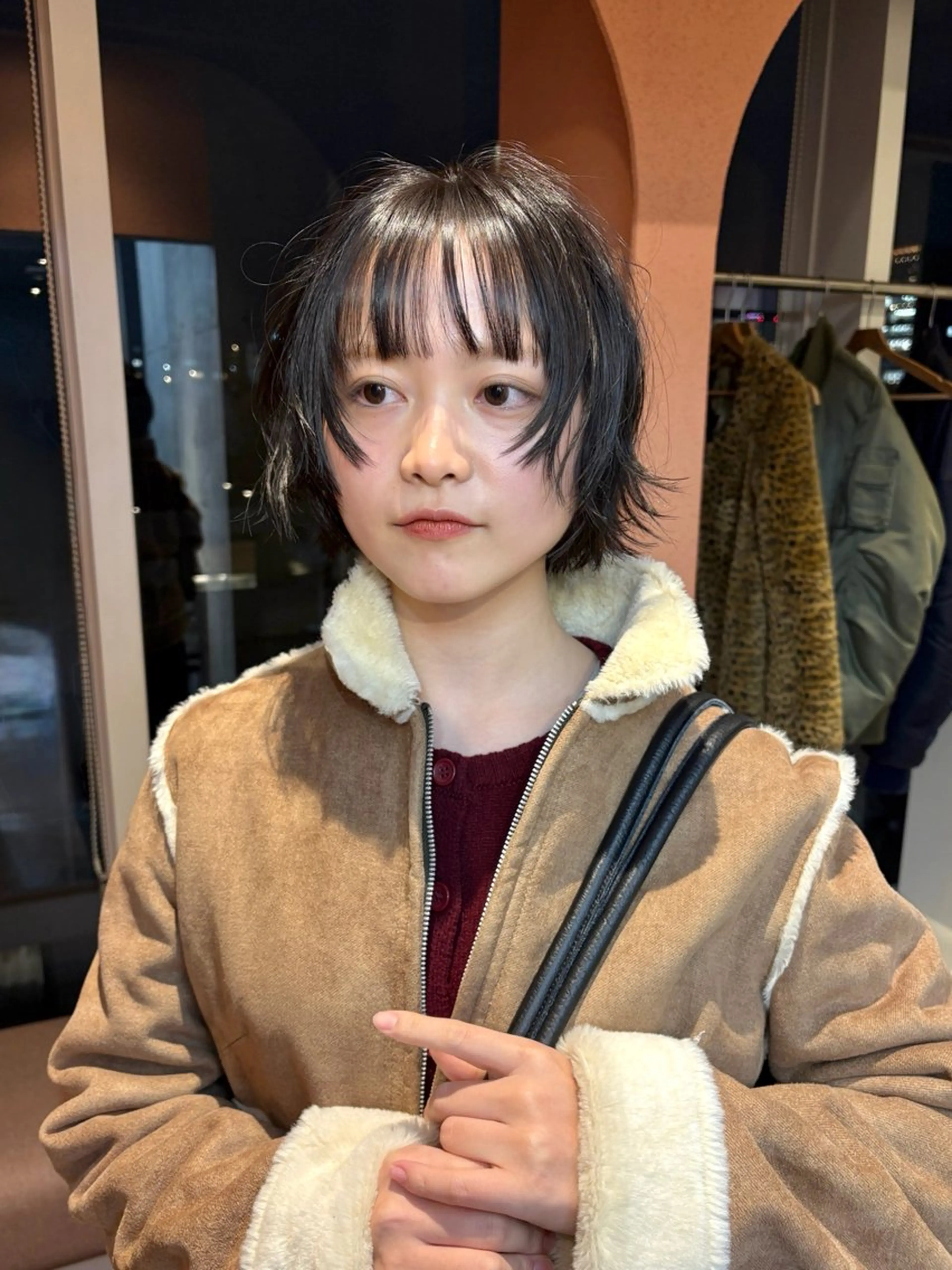 ショート ショートボブ ショートレイヤー ボブ レイヤーカット ショートヘア カット ヘアカラー 🍸nana/透明感 カラー/レイヤー✨のヘアスタイル