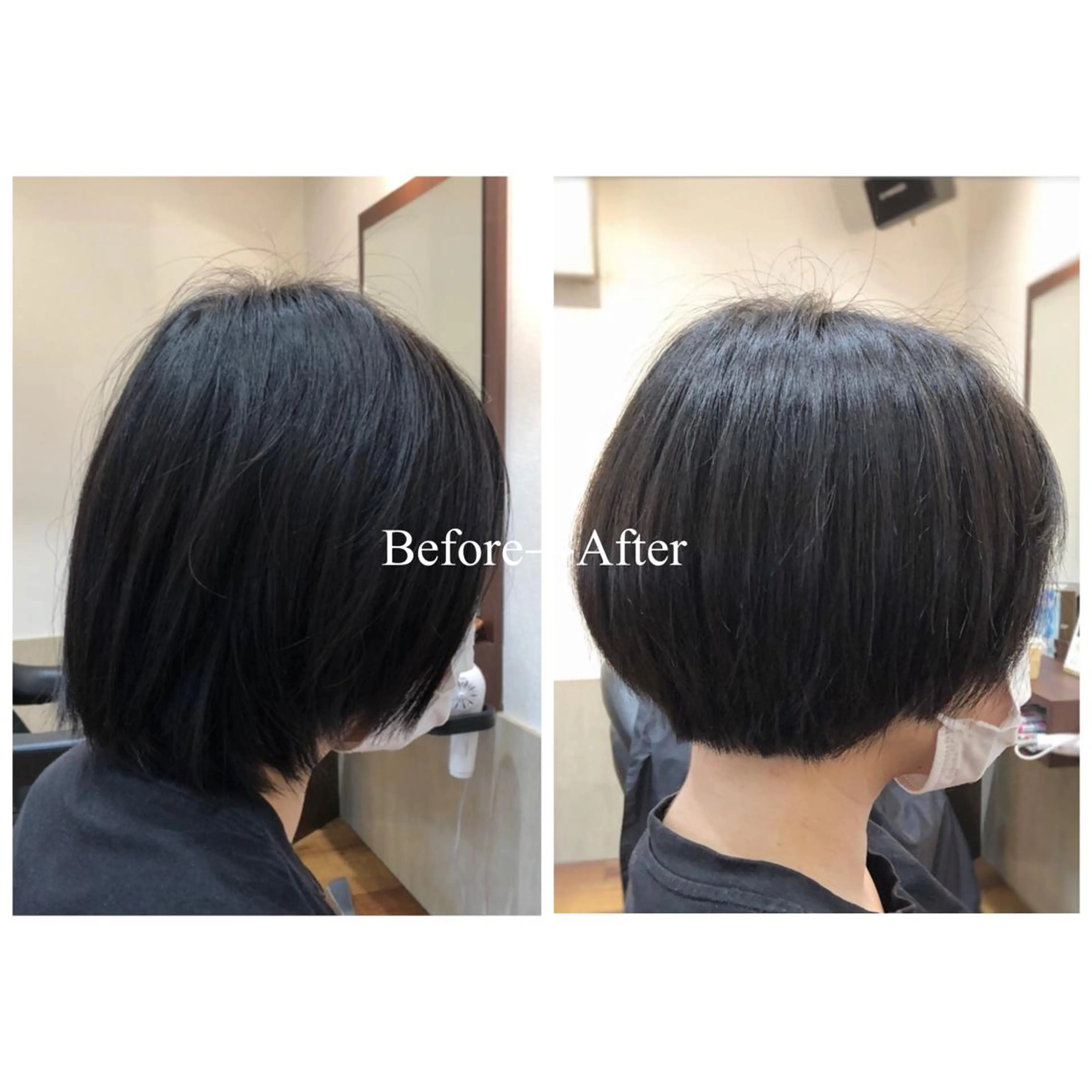 ショート MOLLA 浅香山店所属・谷口ゆめ/縮毛矯正/ 大人女子/眉ワックスのヘアスタイル