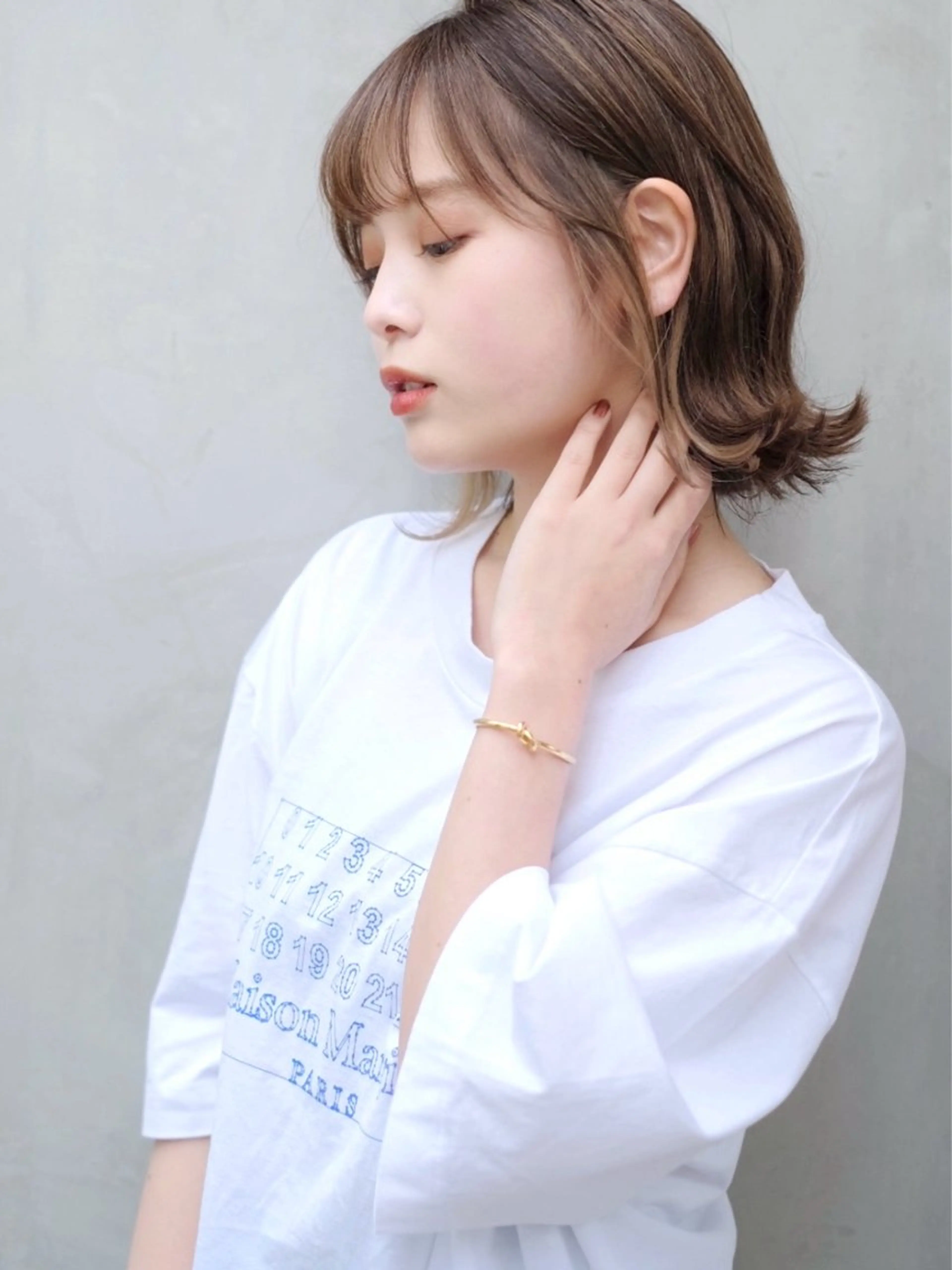 ミディアム ボブ くびれヘア カット トリートメント 似合わせヘア/ボブ/ ミディアム/Takaのヘアスタイル