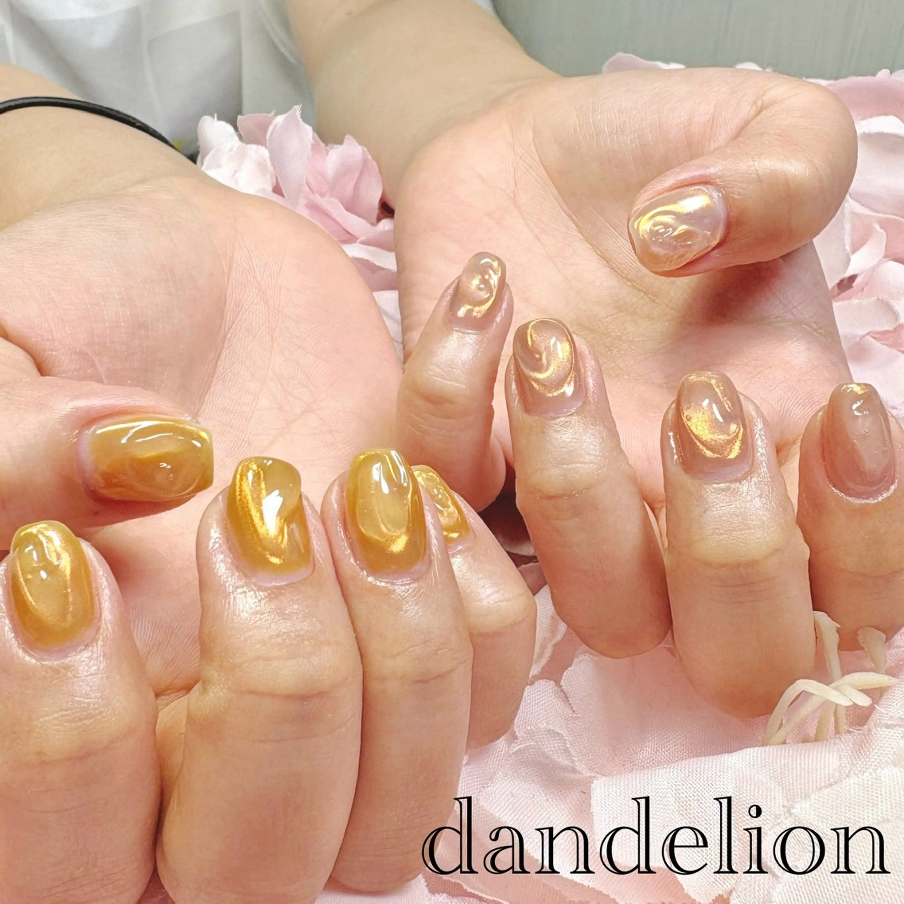 ネイル ハンドネイル ハンドケア dandelion ダンデライオンのネイルデザイン