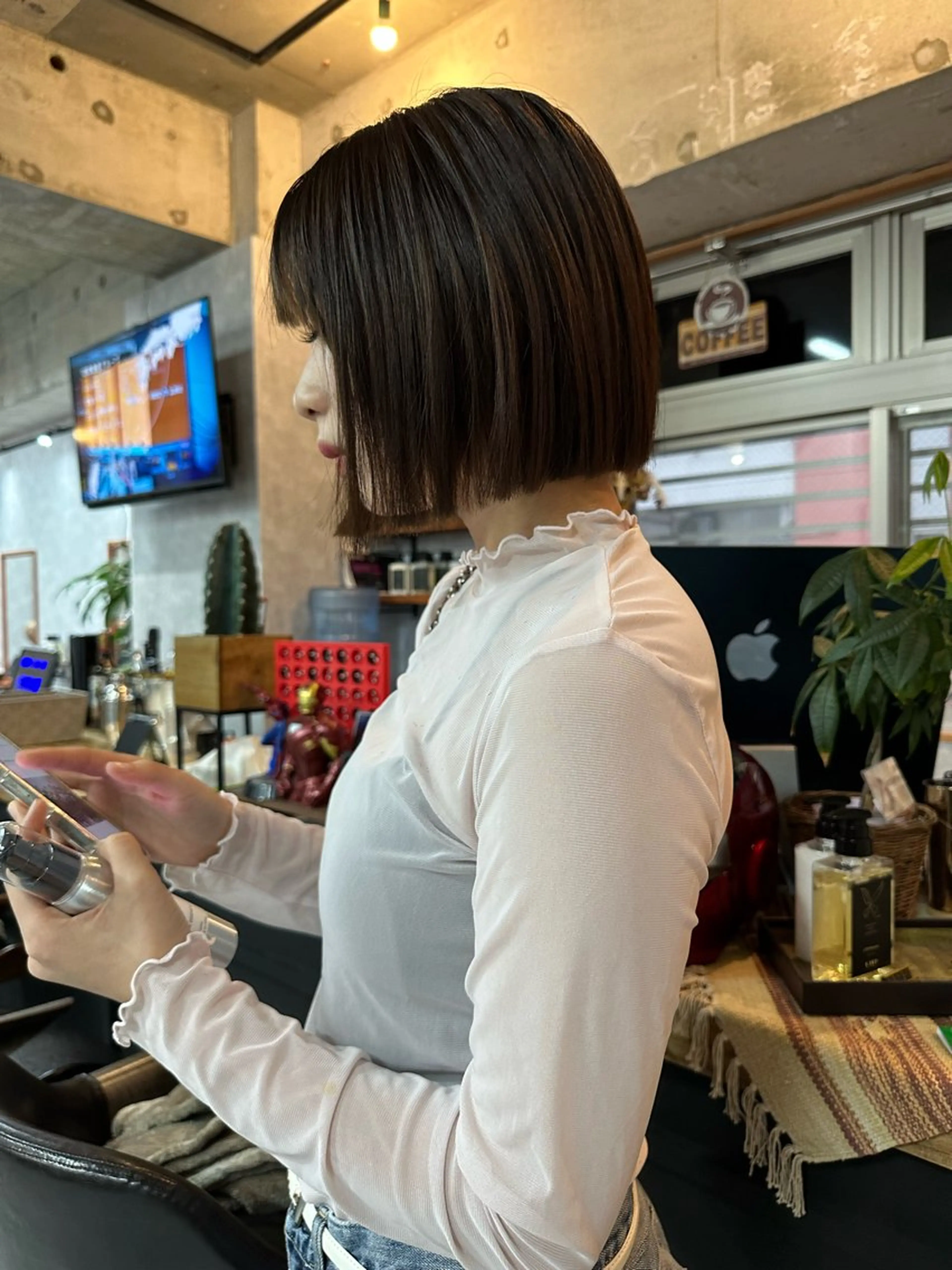 ショート 切りっぱなしボブ ショートボブ ハンサムショート 丸みショート ボブ C’LD hair produce /シールドヘア所属・モテ髪/ボブ/ショー ト/アダチフウトのヘアスタイル