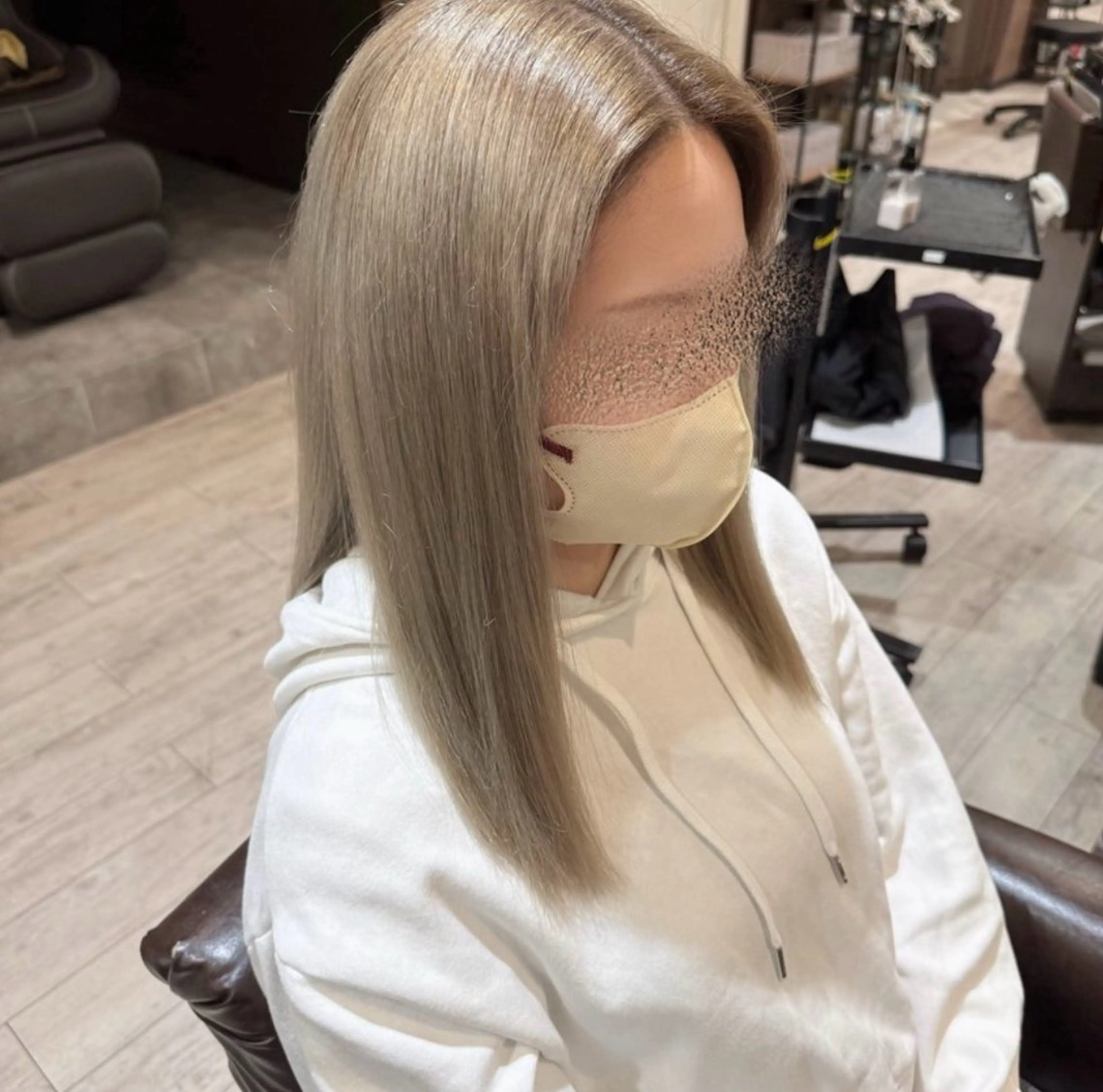 ロング カット ヘアカラー トリートメント hair make　chou-chou所属・🩶ベージュ🩶/ カラー/RIOのヘアスタイル