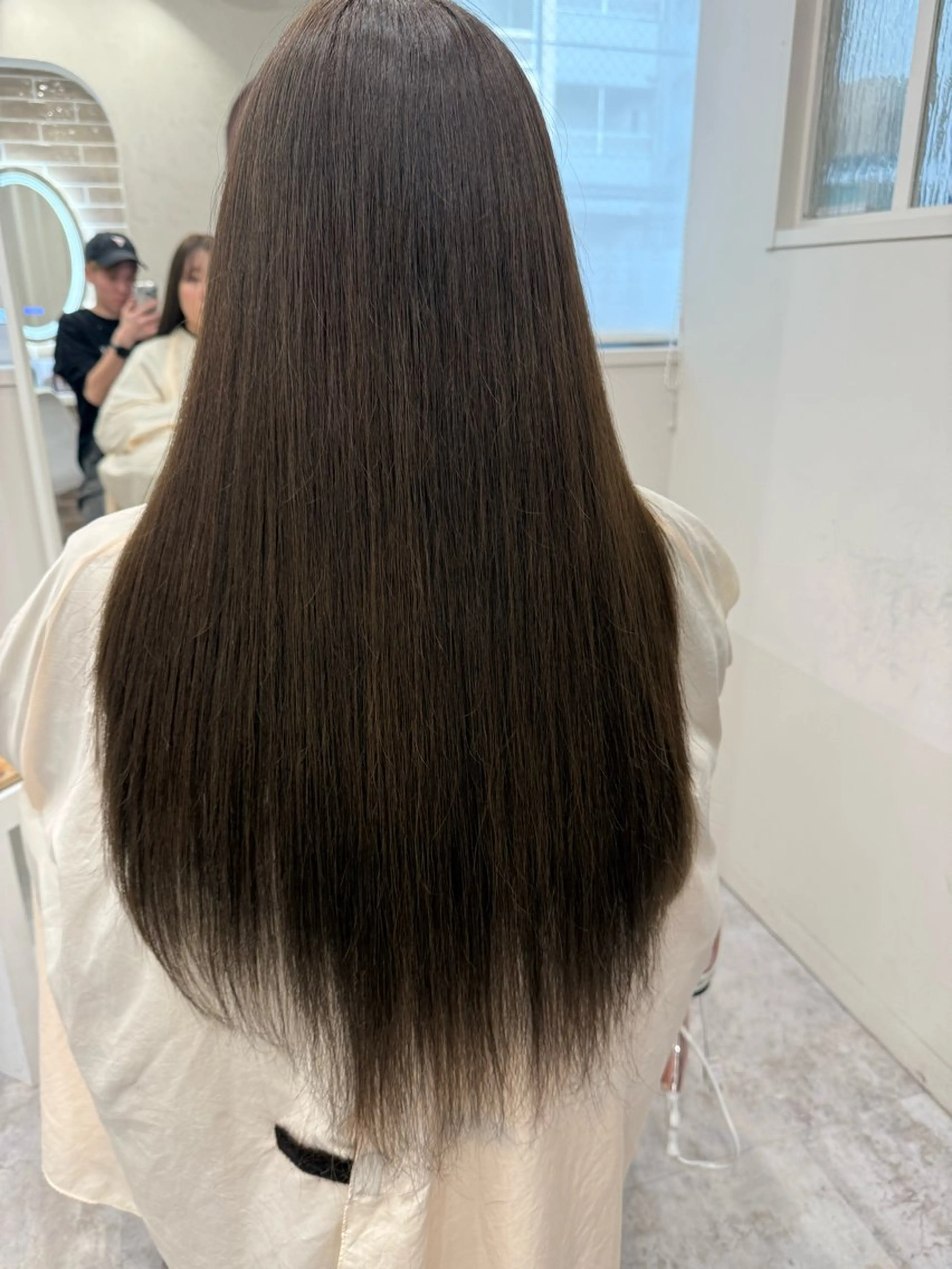 ロング ボブ、レイヤー、 ハイトーン、古淵のヘアスタイル