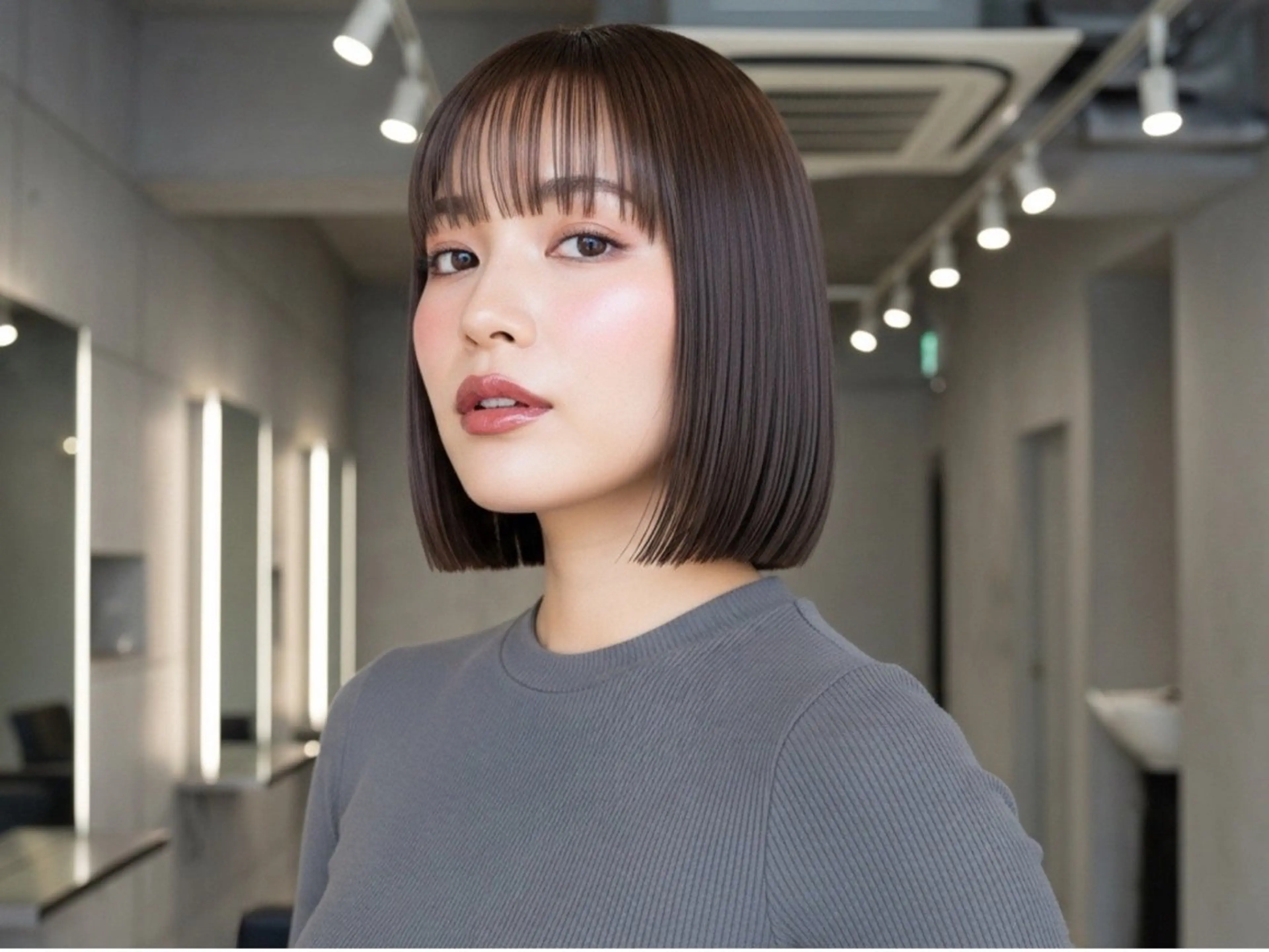 ミディアム 似合わせボブ✖️ 韓国レイヤー✨小関のヘアスタイル