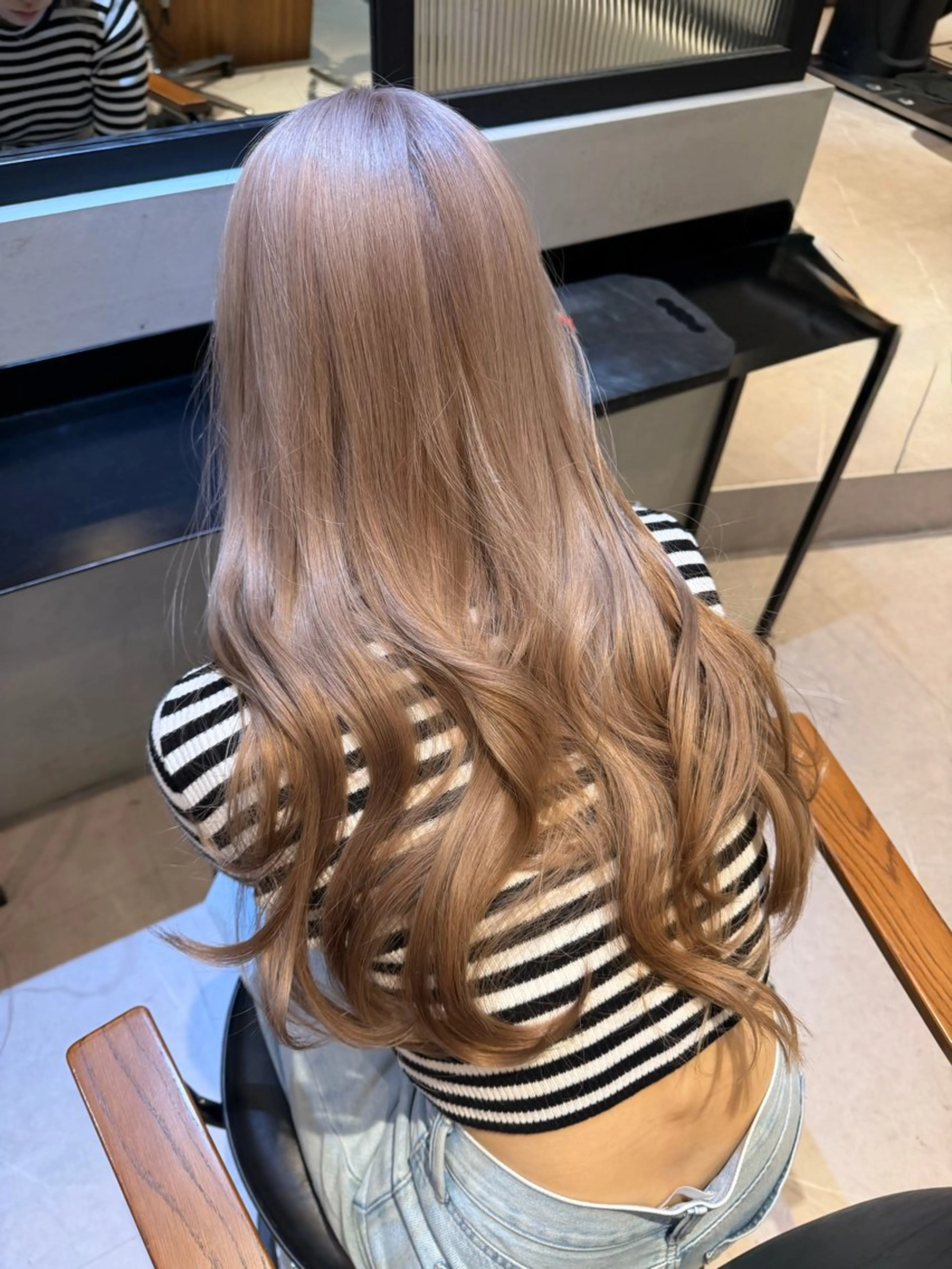 ロング カラー カット ヘアカラー トリートメント オリーブカラー🫒/ 透明感カラー/みゆのヘアスタイル