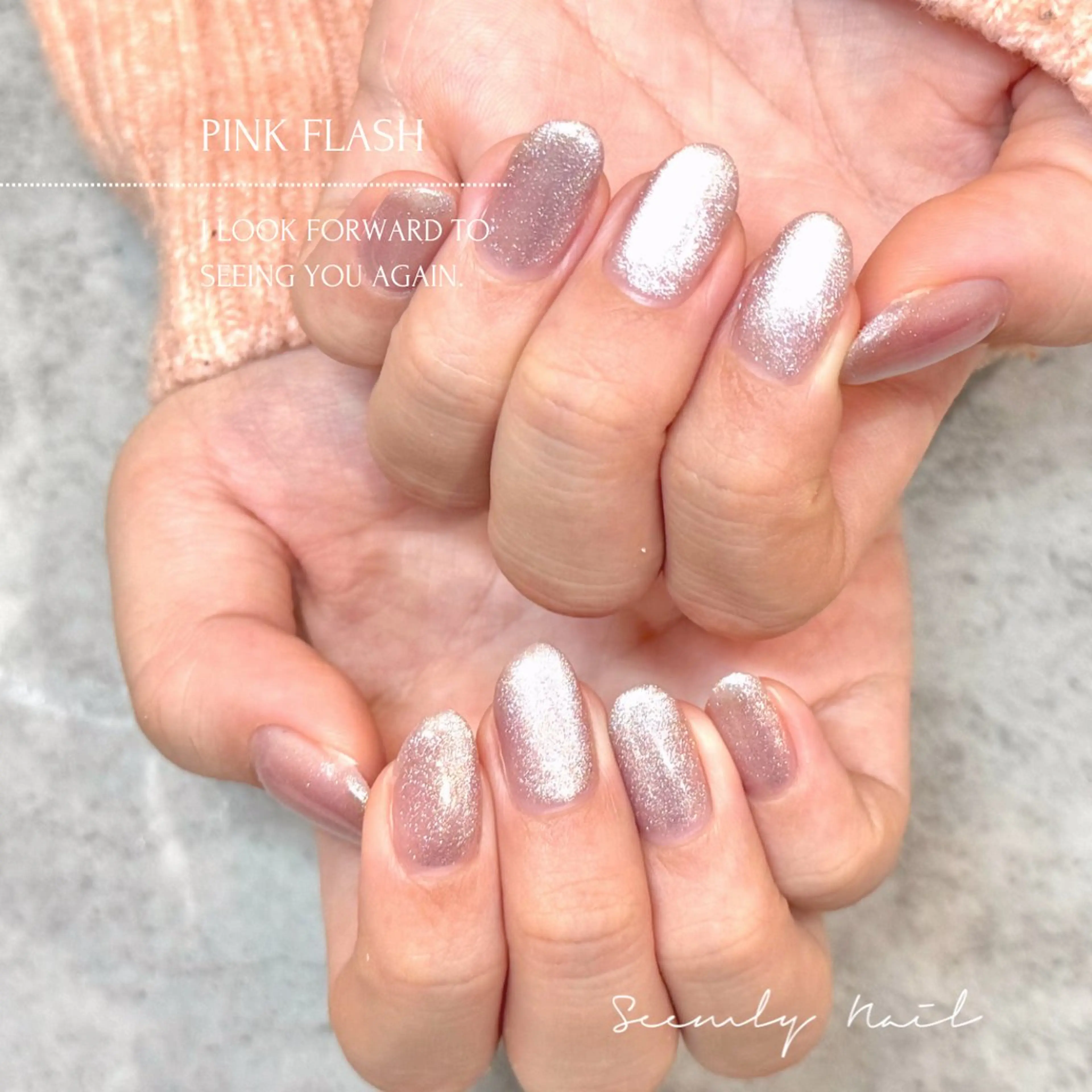 ネイル ジェルネイル マグネットネイル パラジェル バレンタイン 冬ネイル Seemly 千田町店所属・フラワーパラジェル 🌸シームリーエミのネイルデザイン