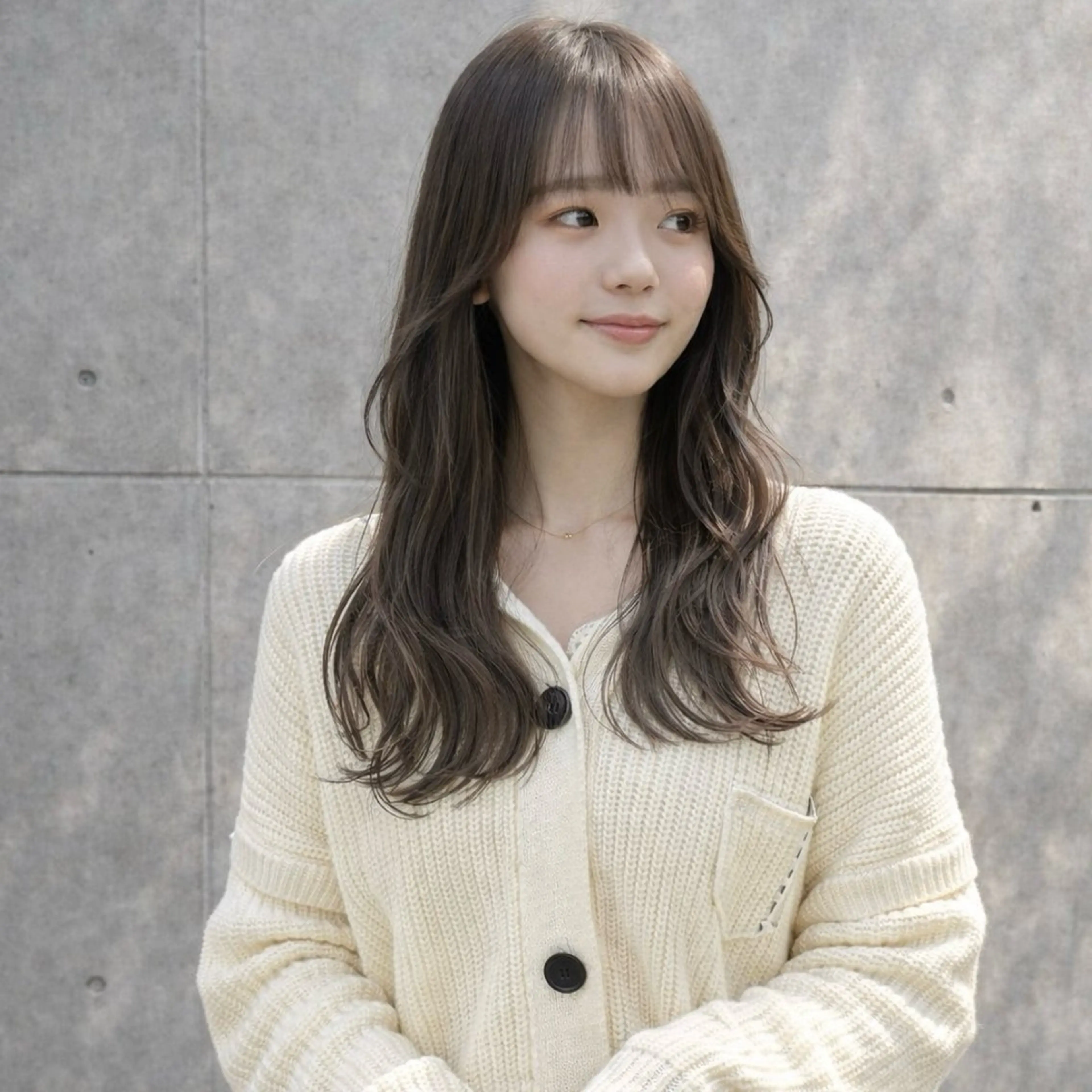 セミロング カラー カット ヘアカラー トリートメント 一ノ瀬 暁のヘアスタイル