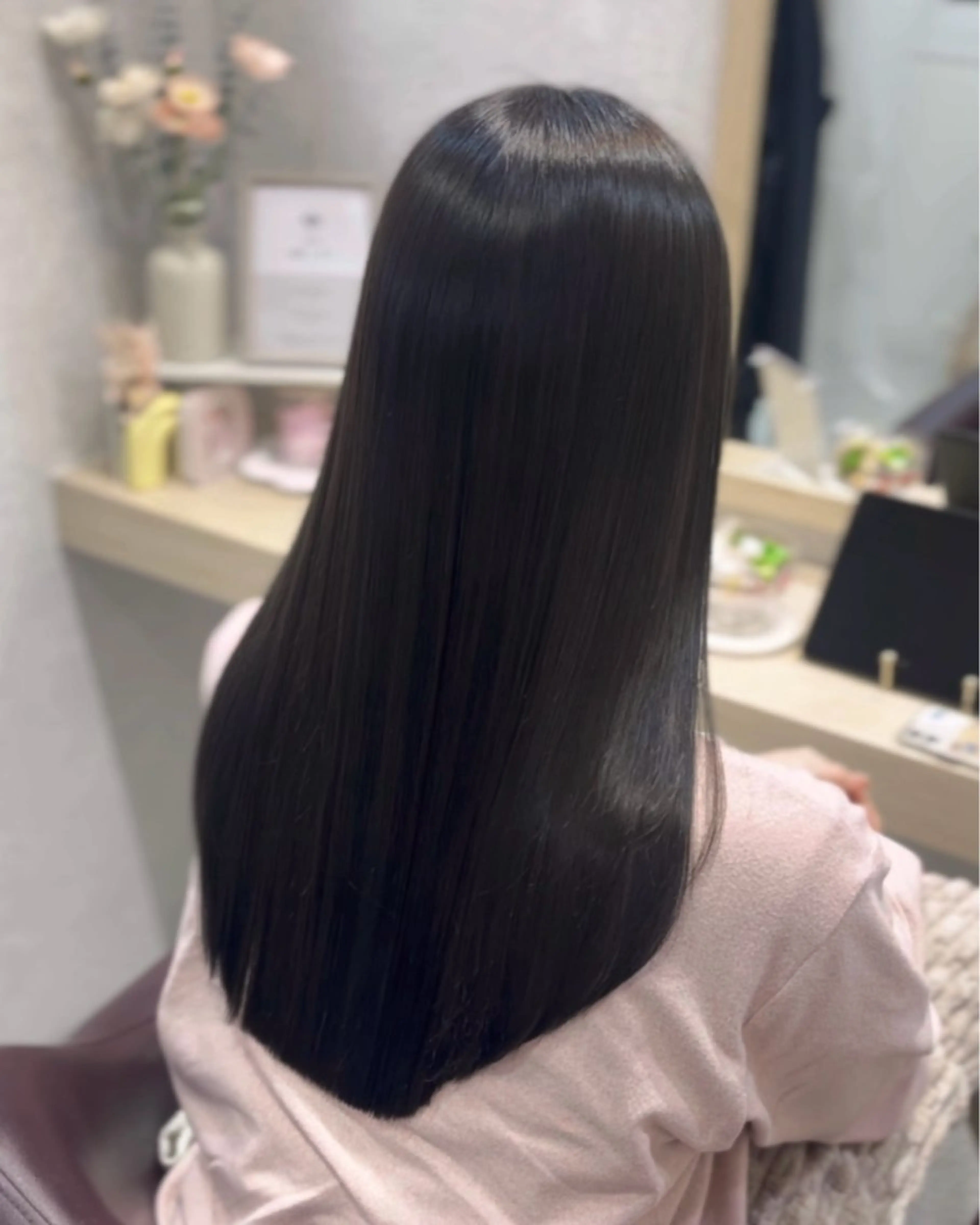 ロング カラー パーマ suzuka/透明感 カラー 美髪縮毛矯正のヘアスタイル