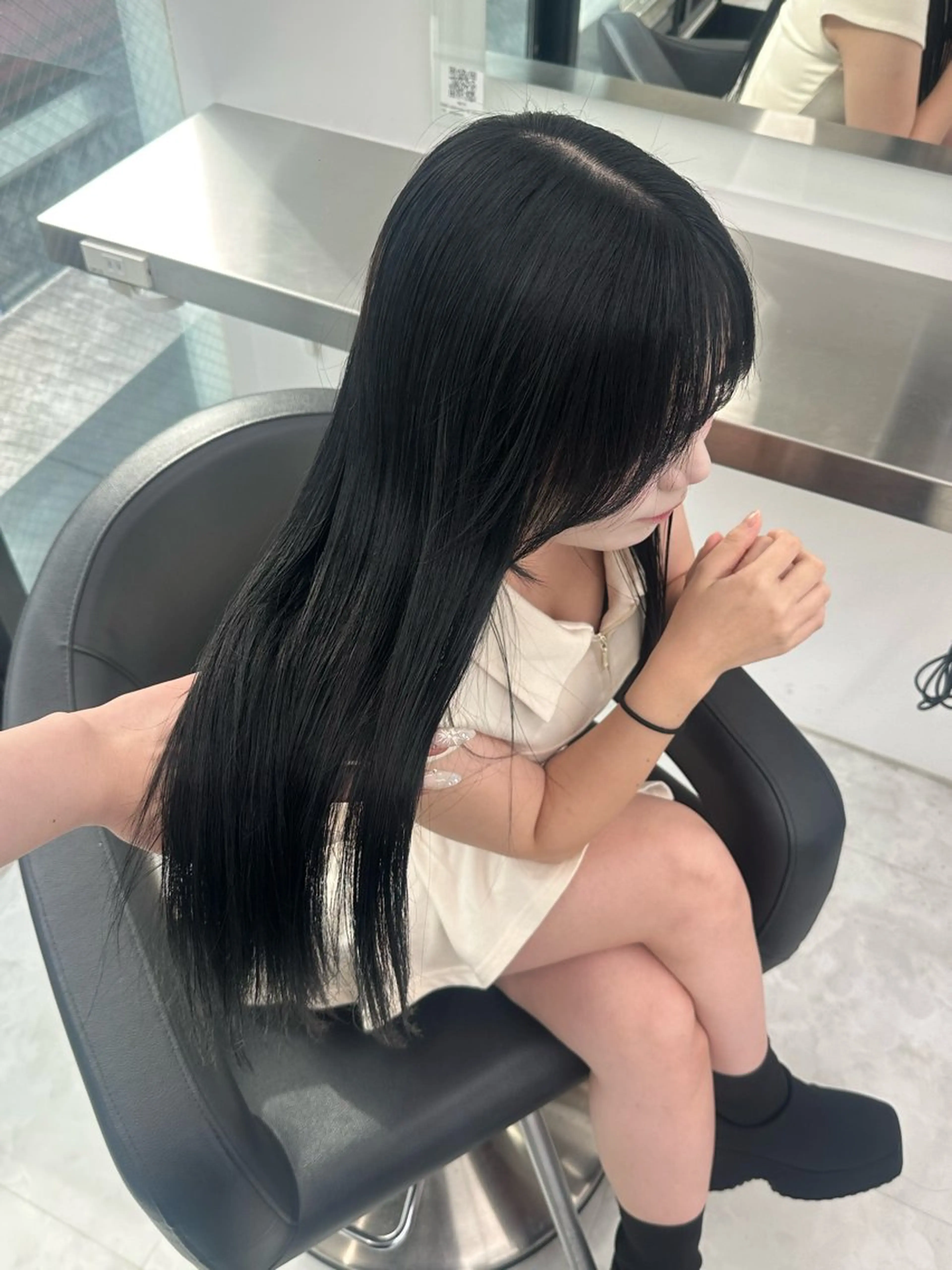 ロング カラー ヘアアレンジ カット ヘアカラー トリートメント 大人っぽ中韓レディ ヘア🤍MAOのヘアスタイル