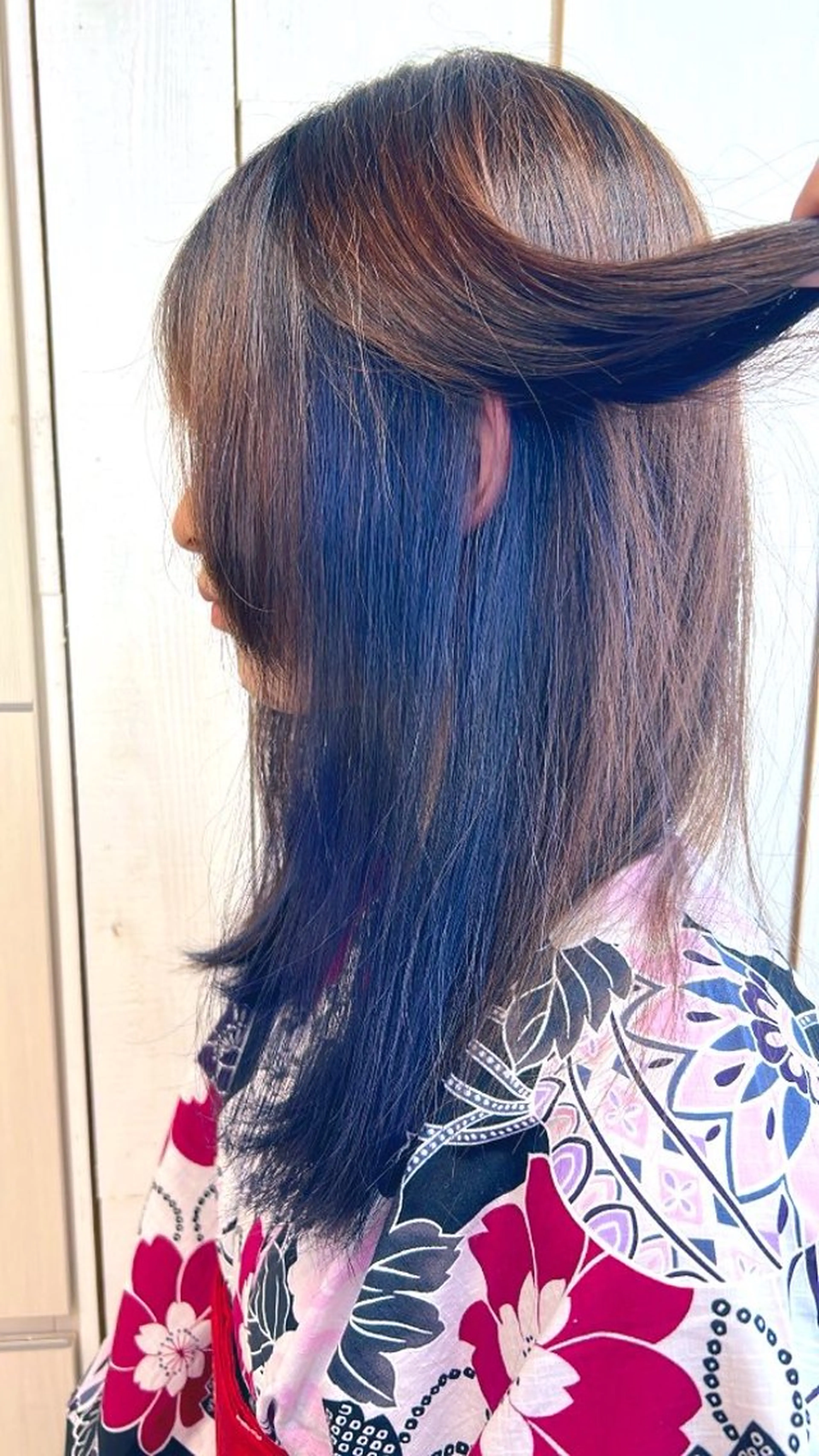 セミロング ヘアカラー インナーカラー/池袋 /るかのヘアスタイル