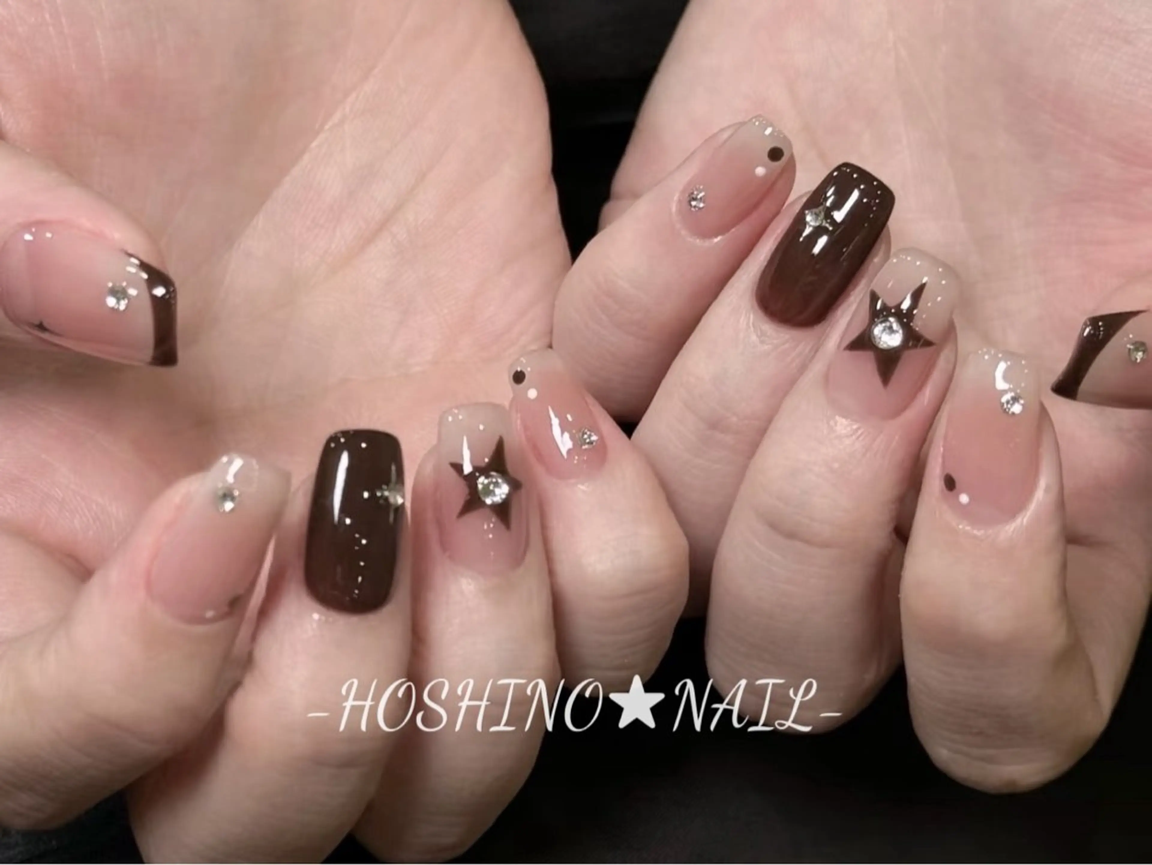 ネイル オーロラネイル チークネイル ドット フットネイル フレンチネイル ハンドネイル ★HOSHINO NAIL★新宿店のネイルデザイン
