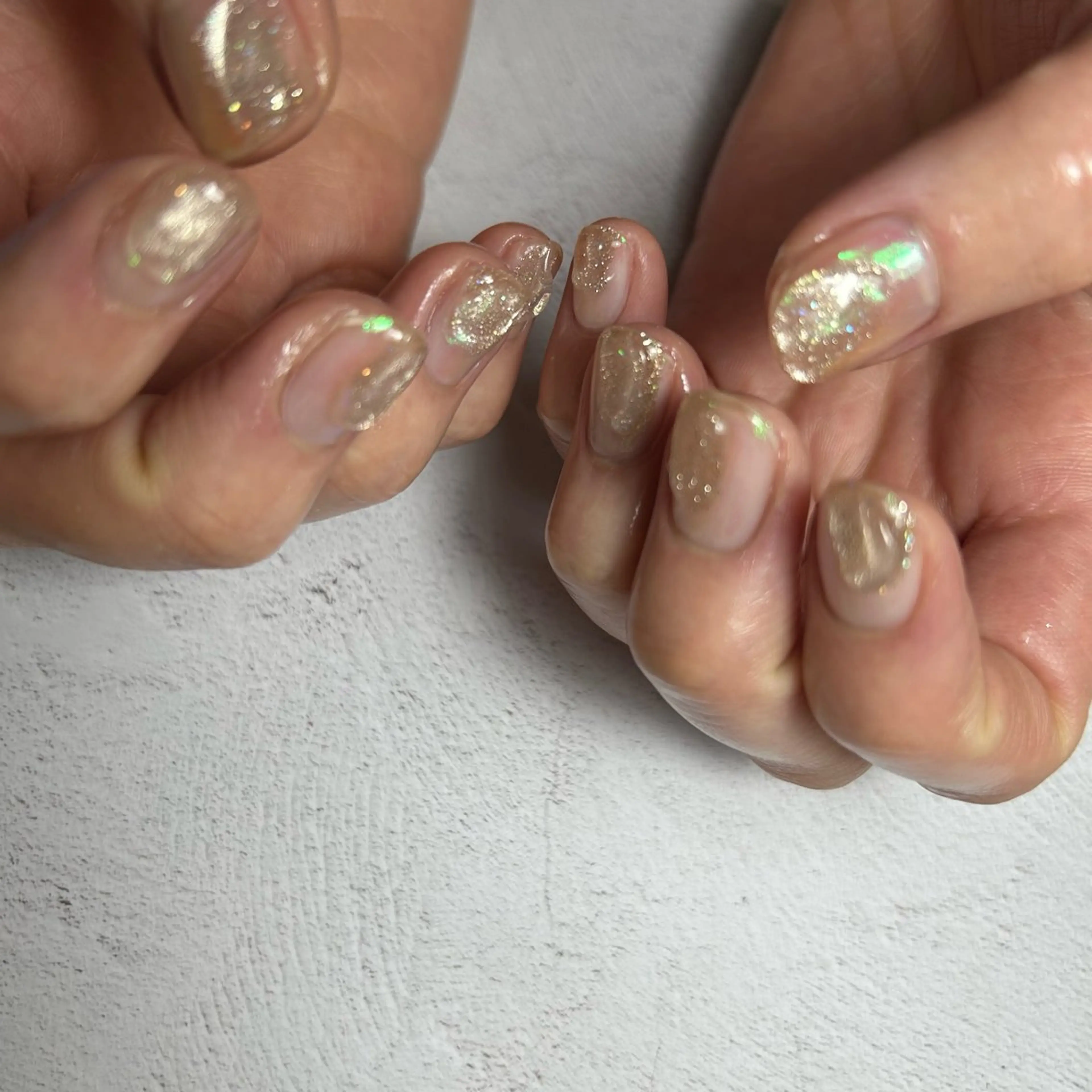 ネイル フラッシュネイル マグネットネイル ニュアンスネイル ぷっくりネイル soa.Aika 自爪育成のネイルデザイン