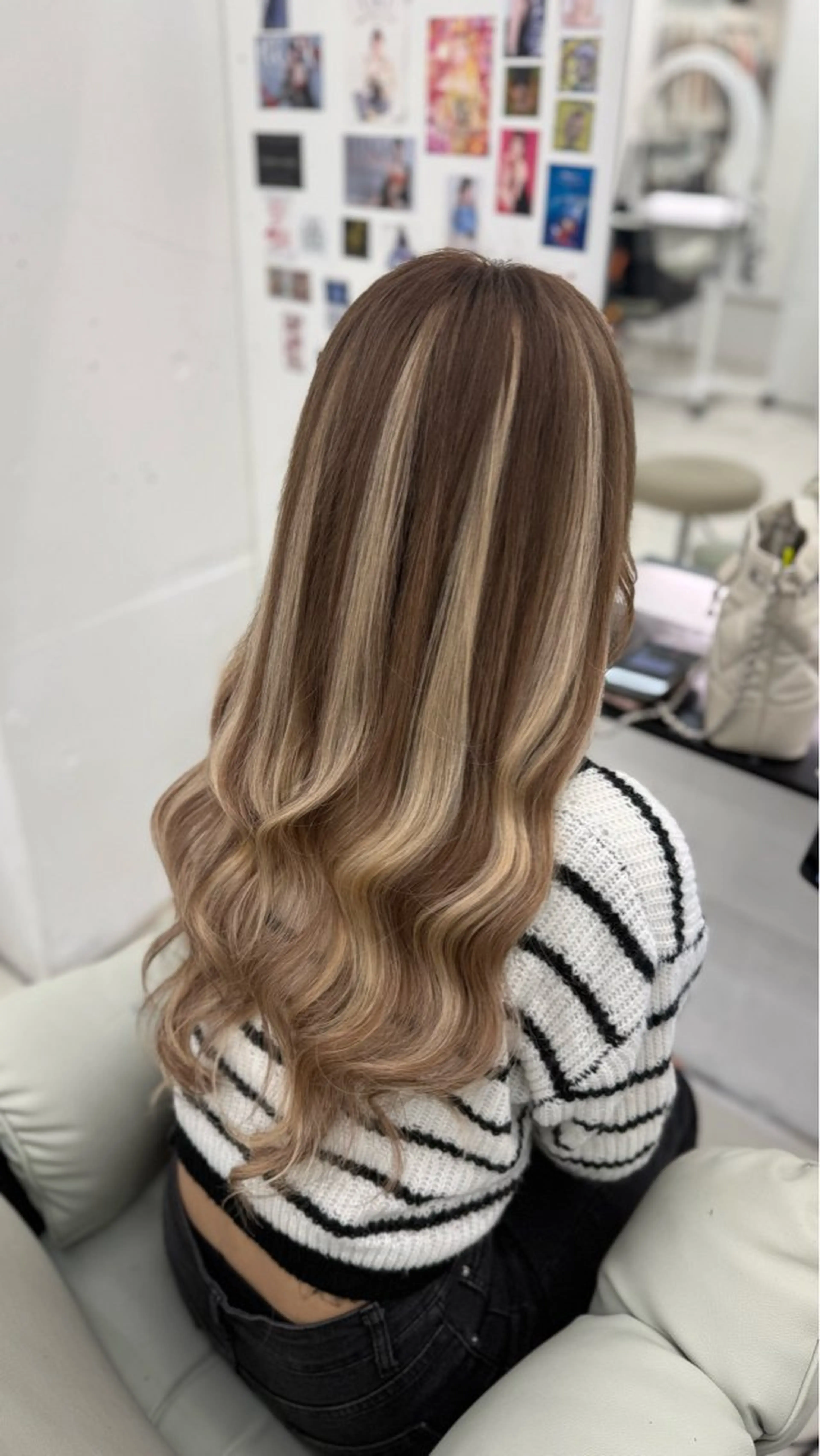 ロング ハイライト エクステ 大古 楓のヘアスタイル