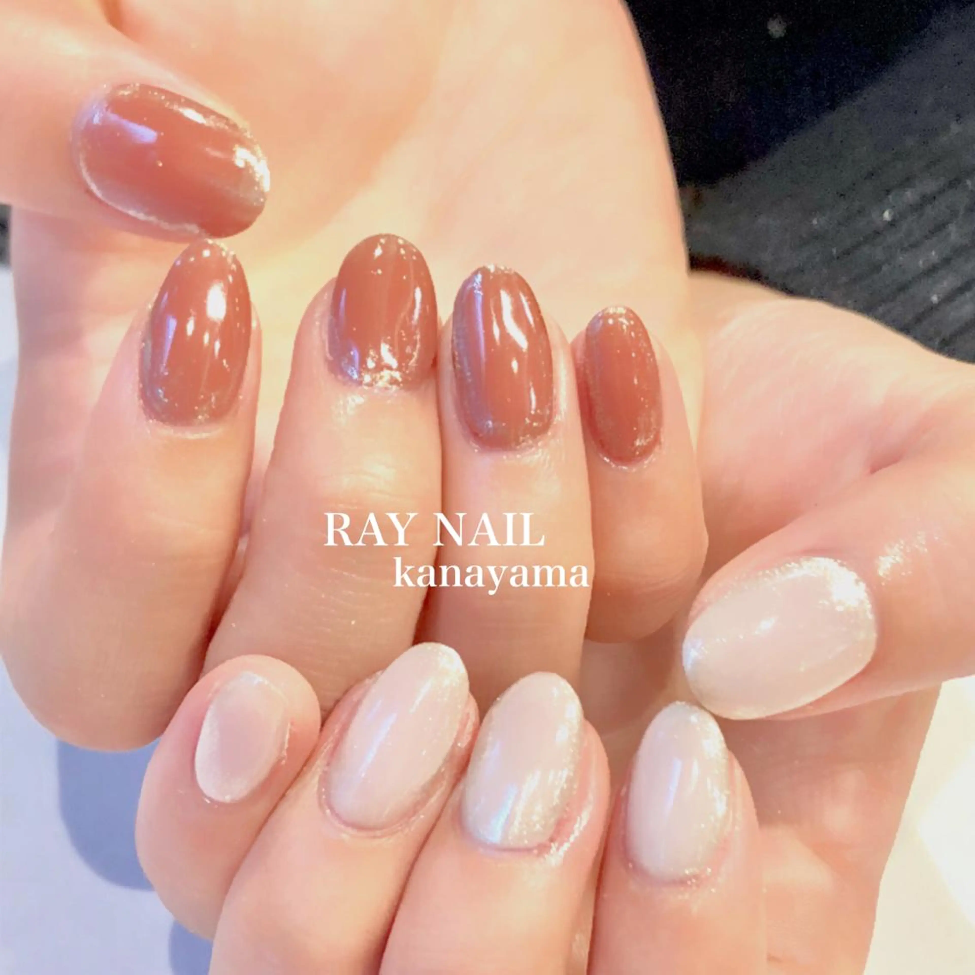 ネイル ミラーネイル ニュアンスネイル ワンカラーネイル Arowa 伊田のネイルデザイン