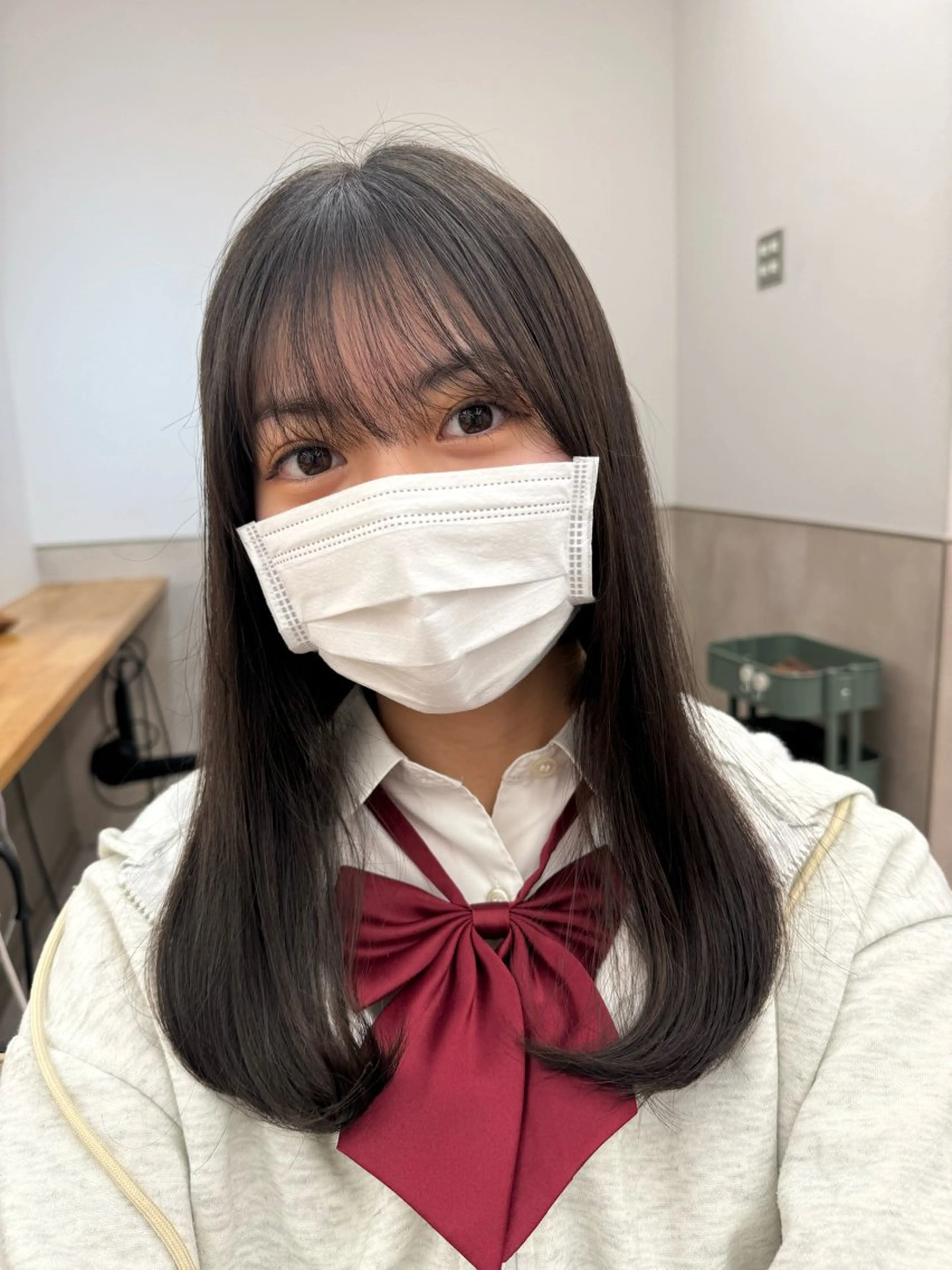 🈹直前割クーポン🈹カット＋ケアカラー＋Aujua 5stepトリートメント髪質改善の成分が入りで綺麗に可愛く！の写真