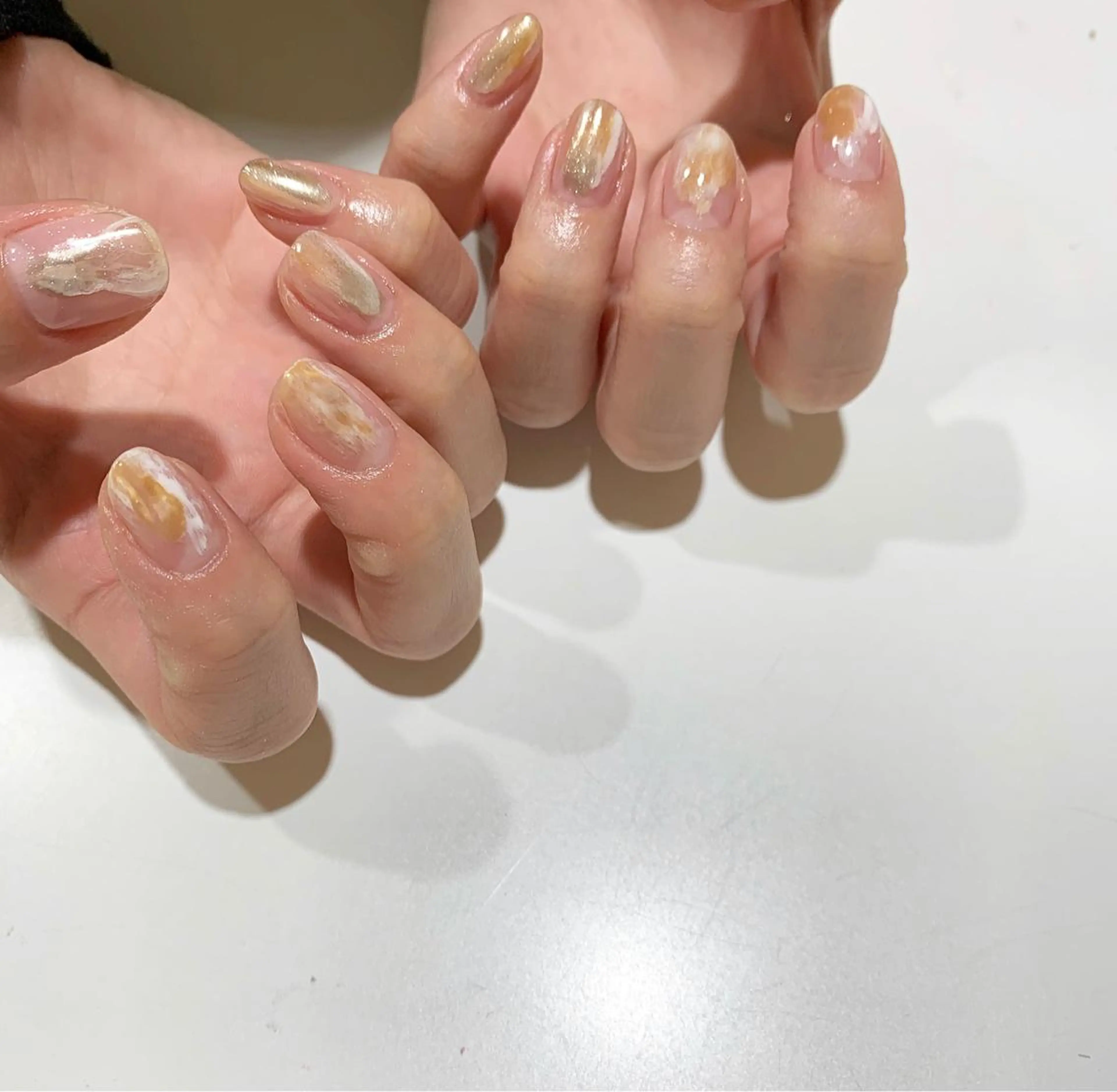 ネイル アートネイル クリアネイル シンプルネイル ハンドネイル 佐藤 穂乃香のネイルデザイン