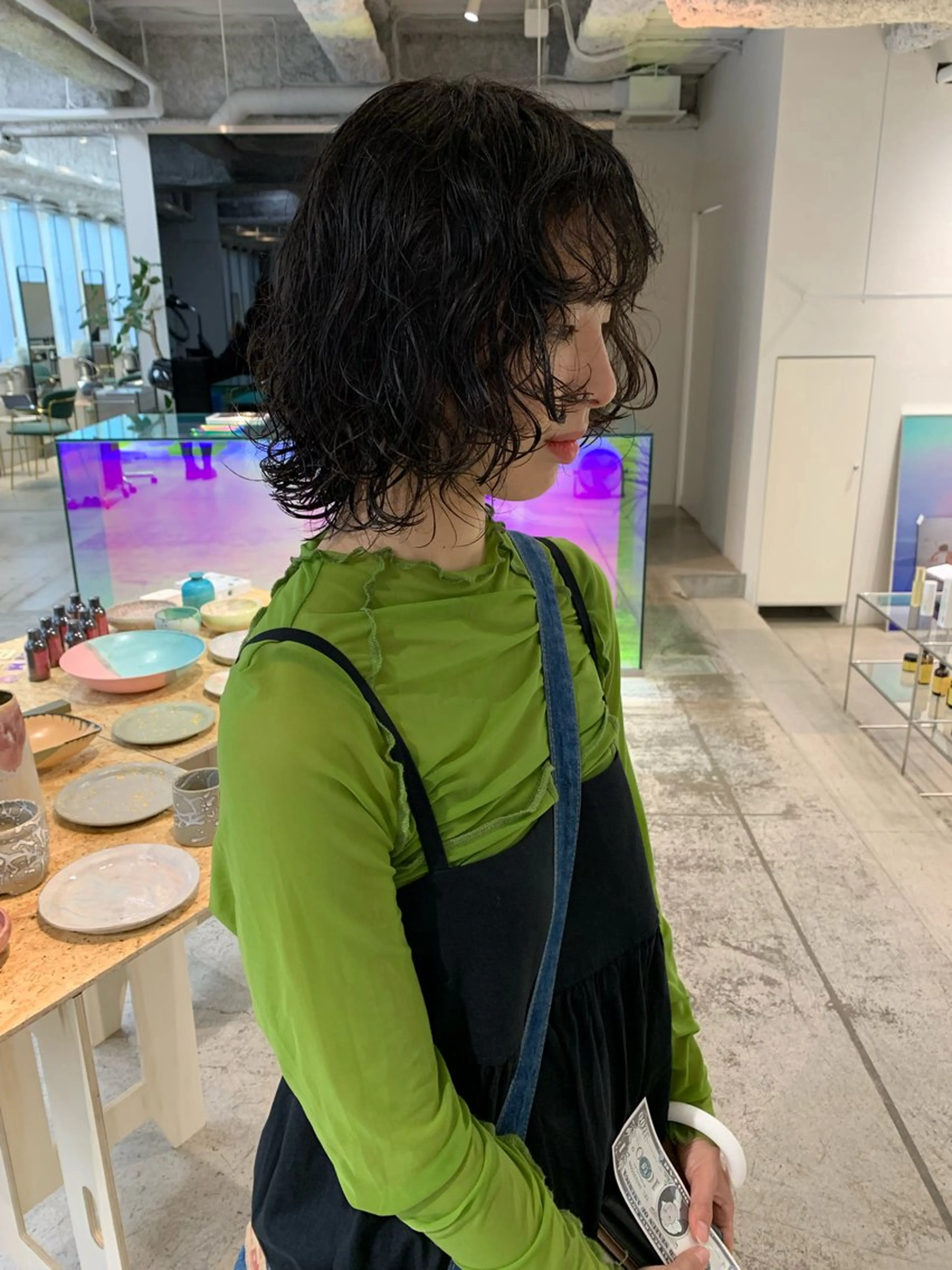 ミディアム パーマ ミディアムパーマ 宇佐美佳／美髪 ストレート/縮毛矯正のヘアスタイル