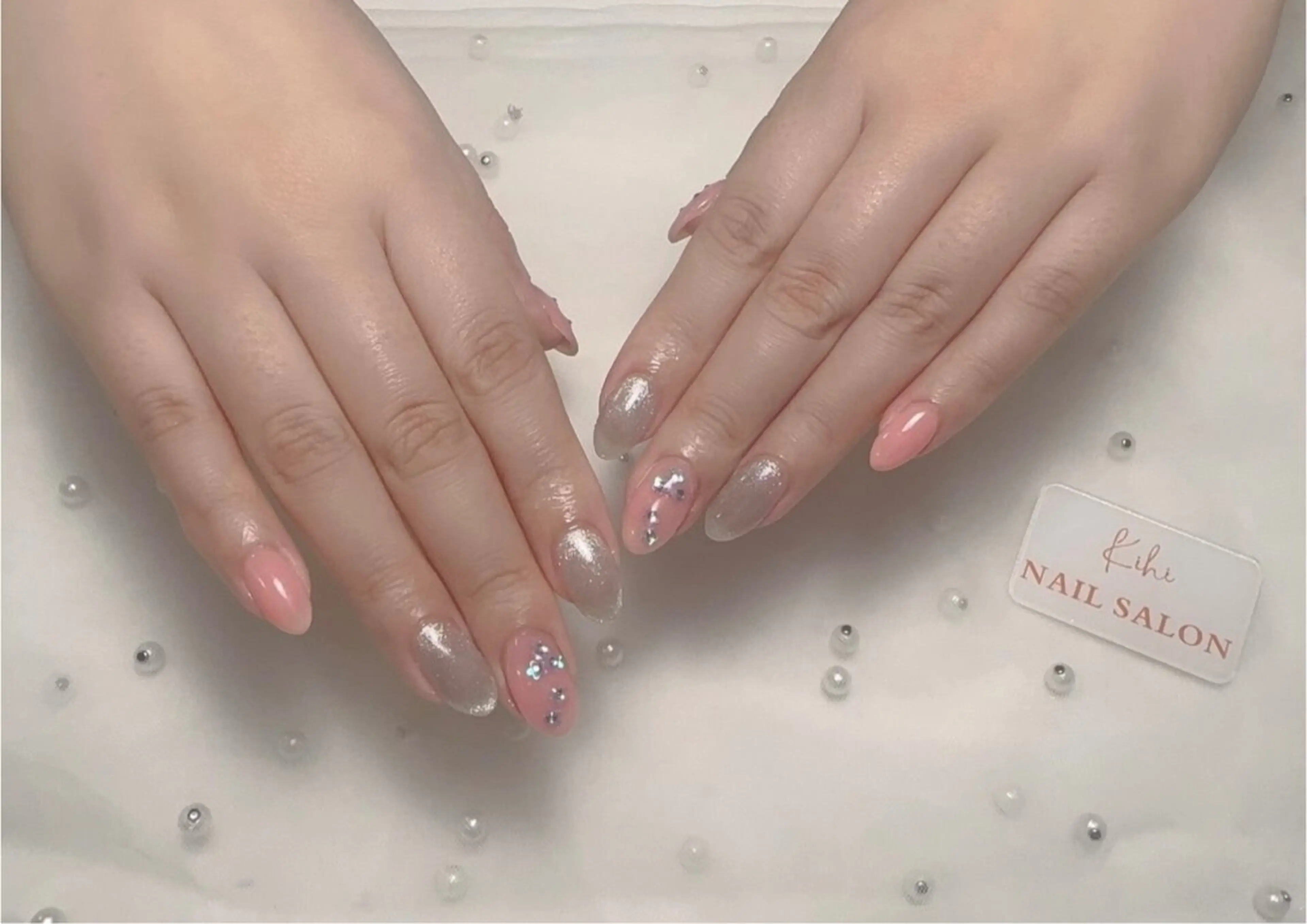 ネイル アートネイル フレンチネイル ジェルネイル グラデーション 韓国ネイル 村中 ハナのネイルデザイン