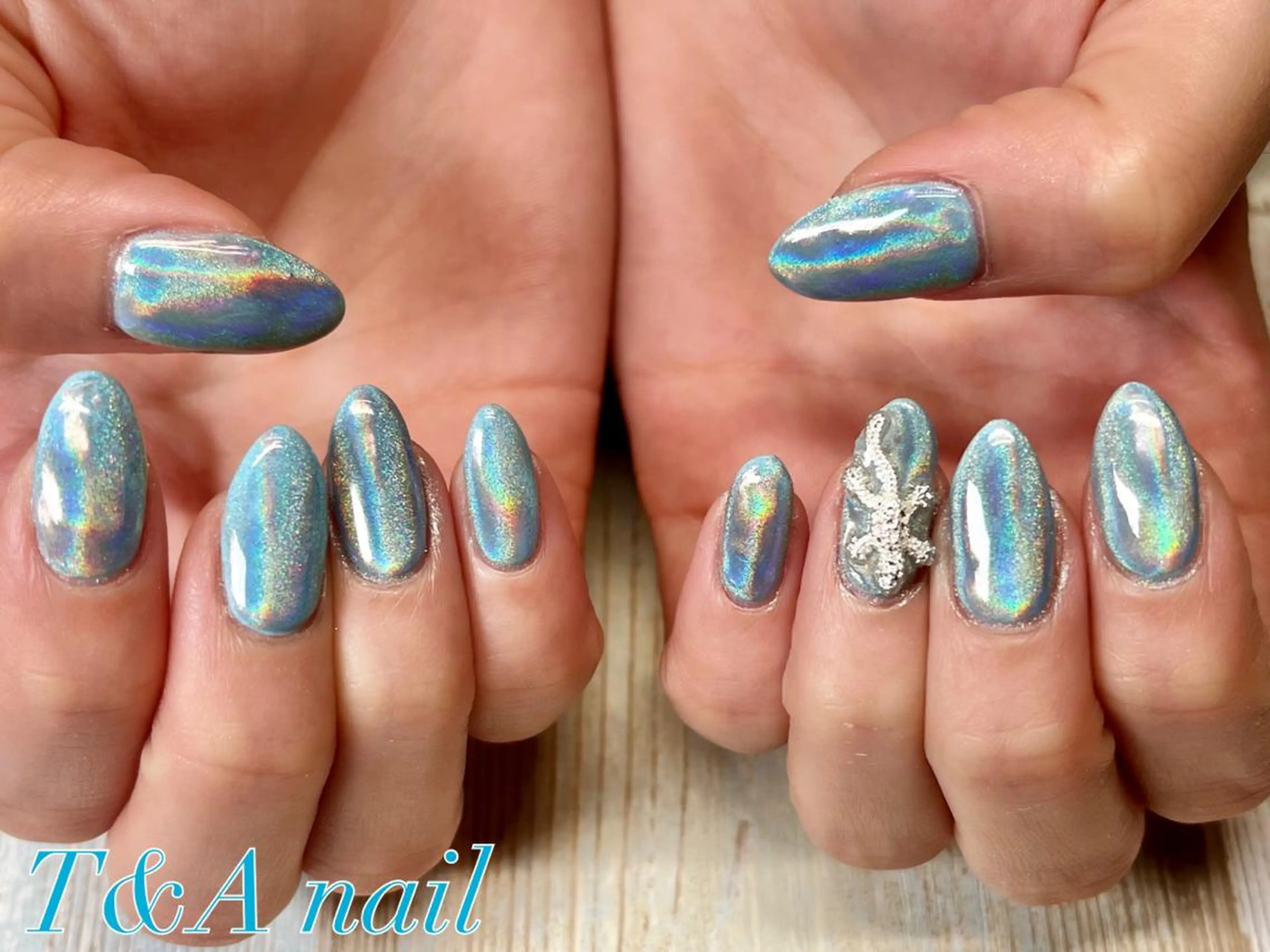 ミディアム ネイル 長さ出し ジェルネイル ワンカラーネイル スカルプネイル シンプルネイル ハンドネイル T&A nailのネイルデザイン