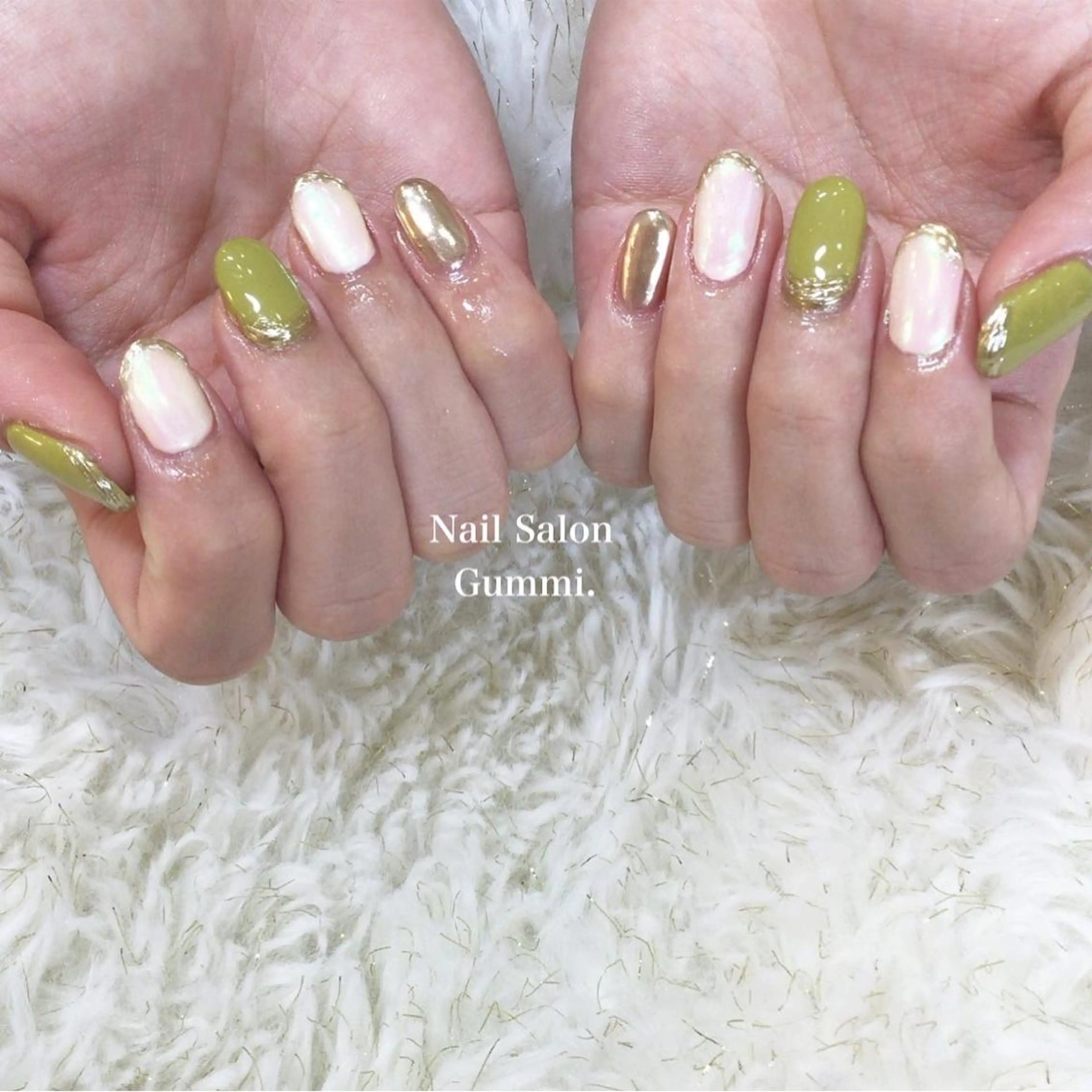 ネイル キラキラネイル 韓国ネイル ラメ(グリッター) ミラーネイル ニュアンスネイル Nail Salon Gummi.のネイルデザイン