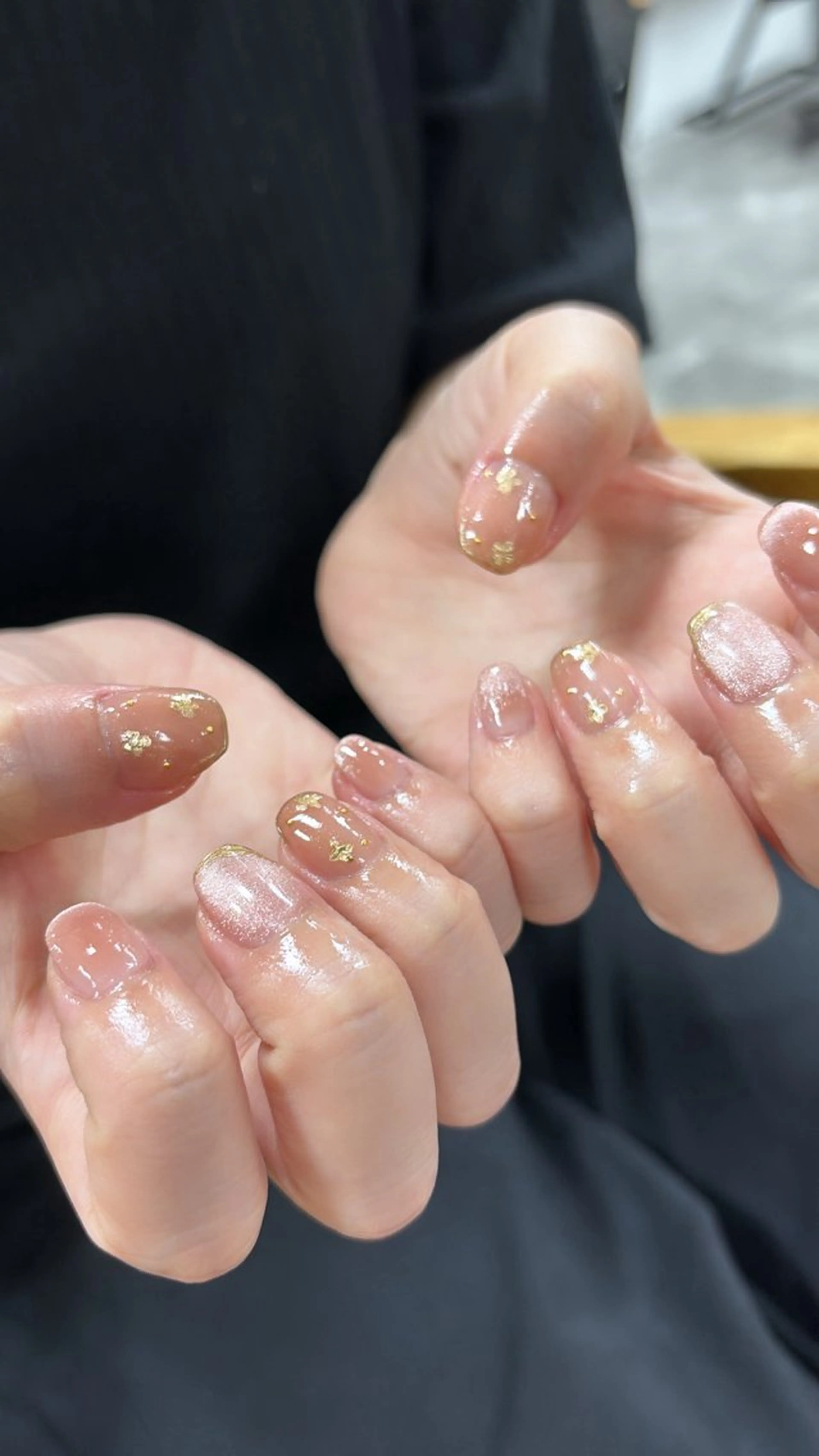 ネイル フットネイル フレンチネイル ジェルネイル グラデーション マグネットネイル ハンドネイル ヘアー.ネイル二刀流 misa🫧のヘアスタイル