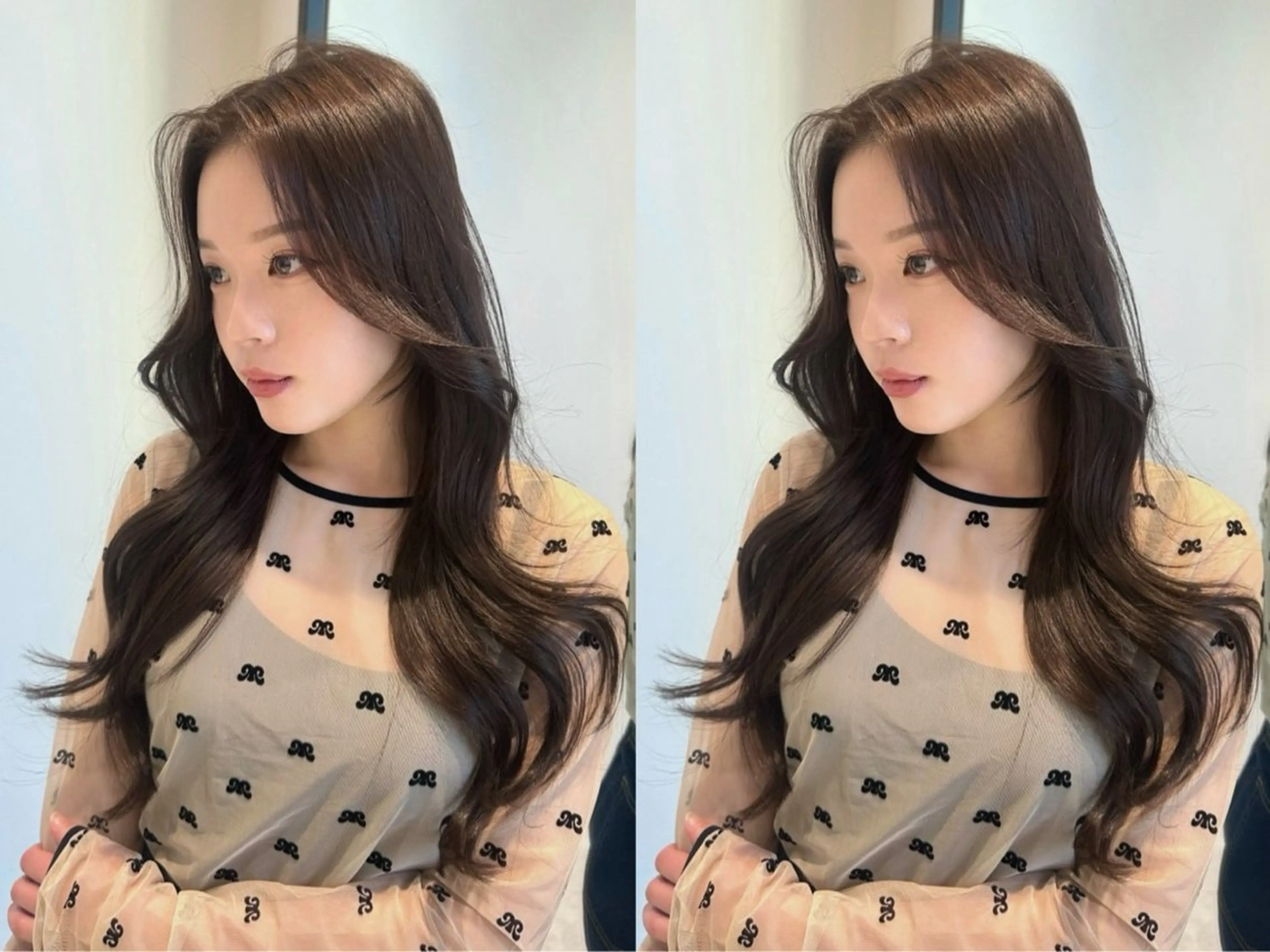 ロング レイヤーカット 🎀透明感ブラウ ンshizuka🎀のヘアスタイル