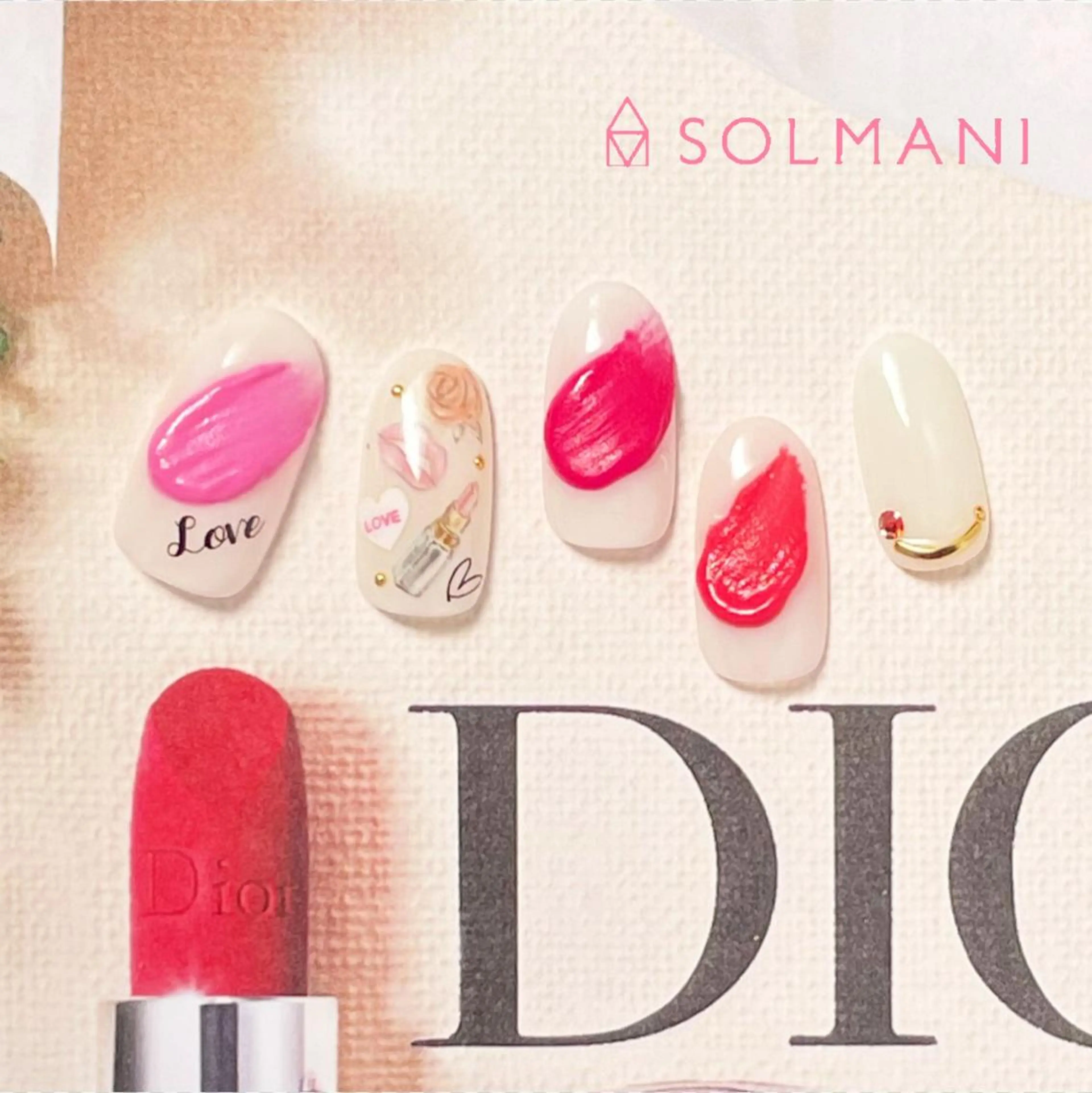 ネイル SOLMANI 予約担当のネイルデザイン