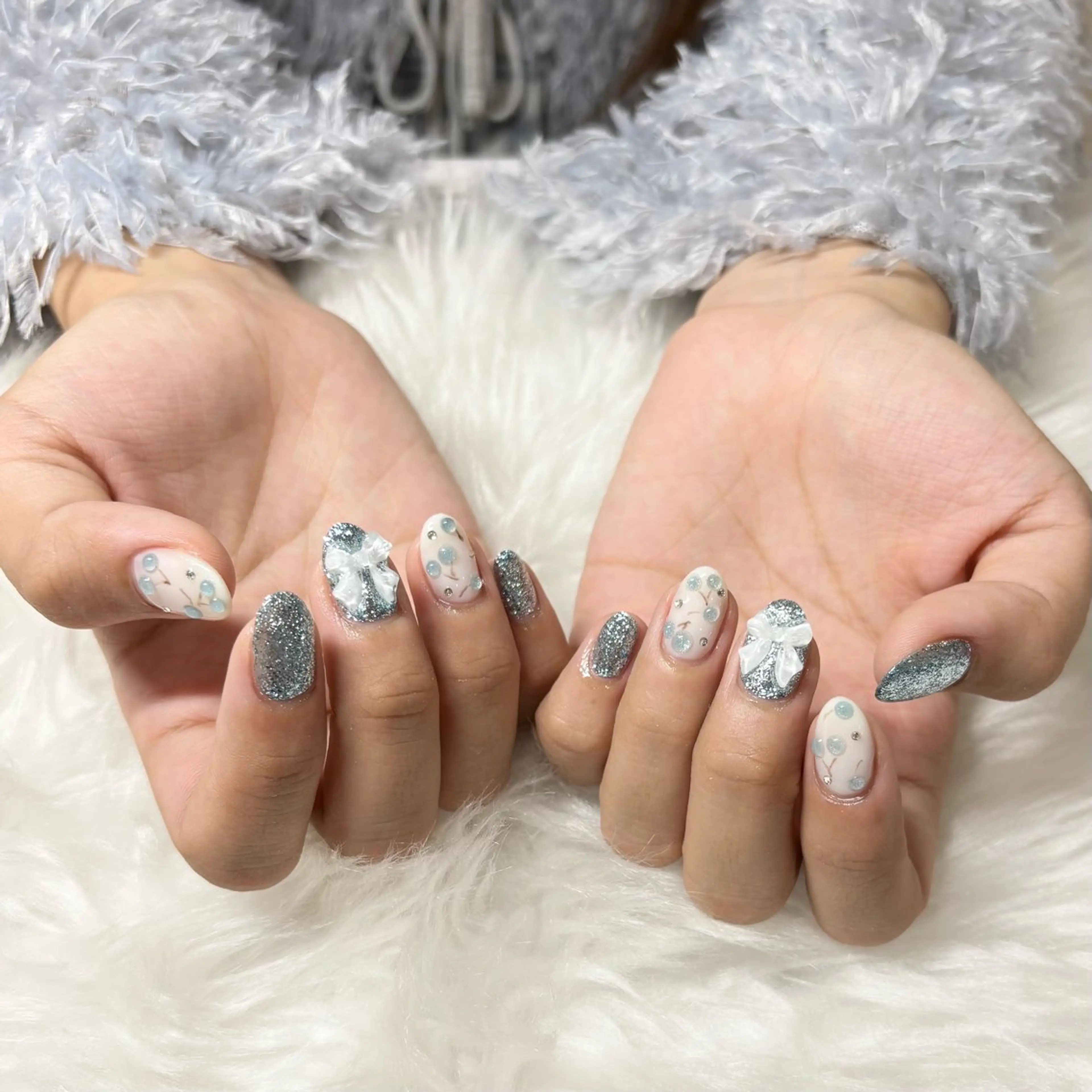 ネイル リボン ハンドネイル REVIA: natsukiのネイルデザイン