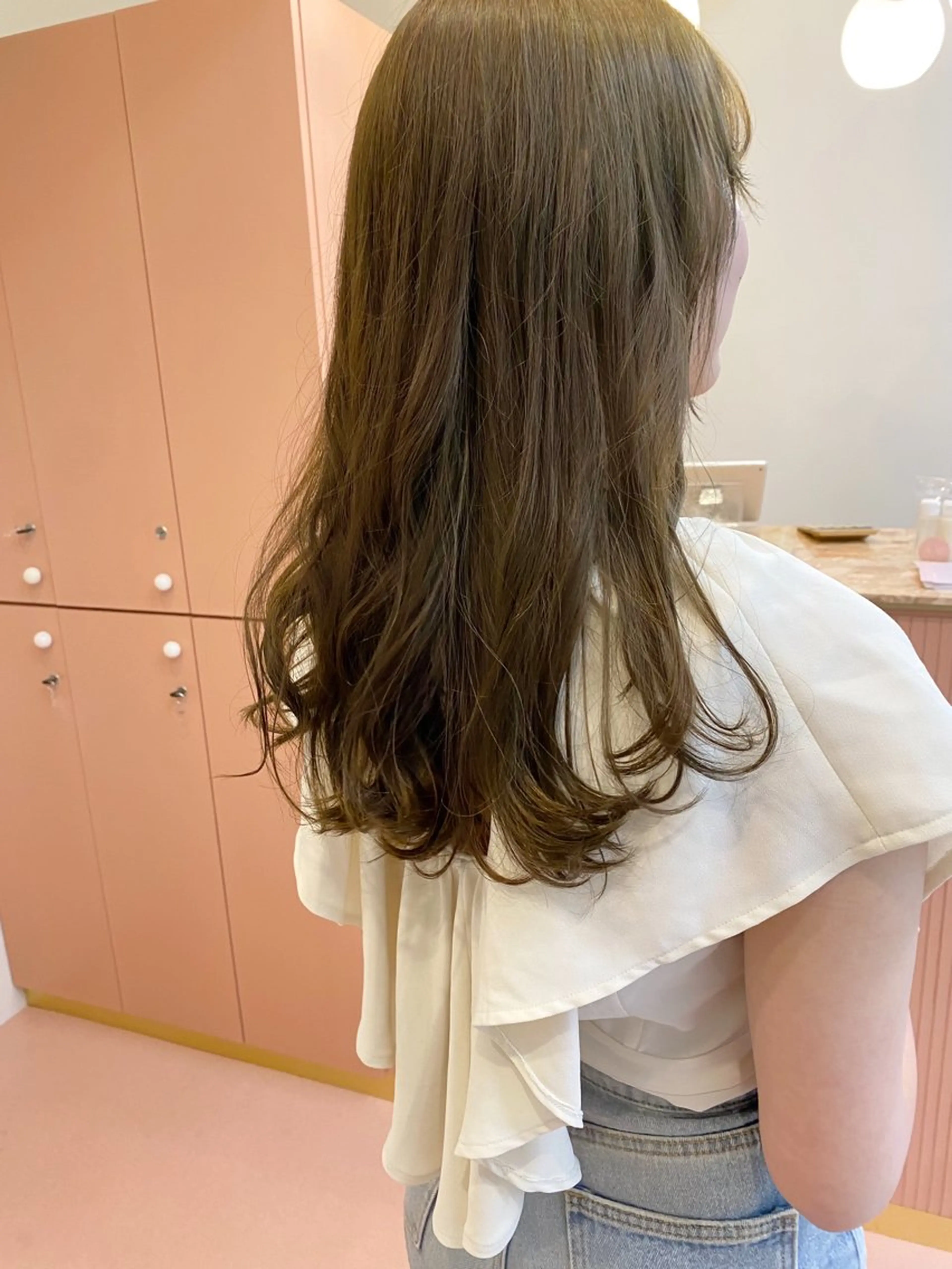 ロング カラー ベージュカラー ブリーチ 透明感カラー ミント akim kaminoke所属・矢場町 🌟yopiのヘアスタイル